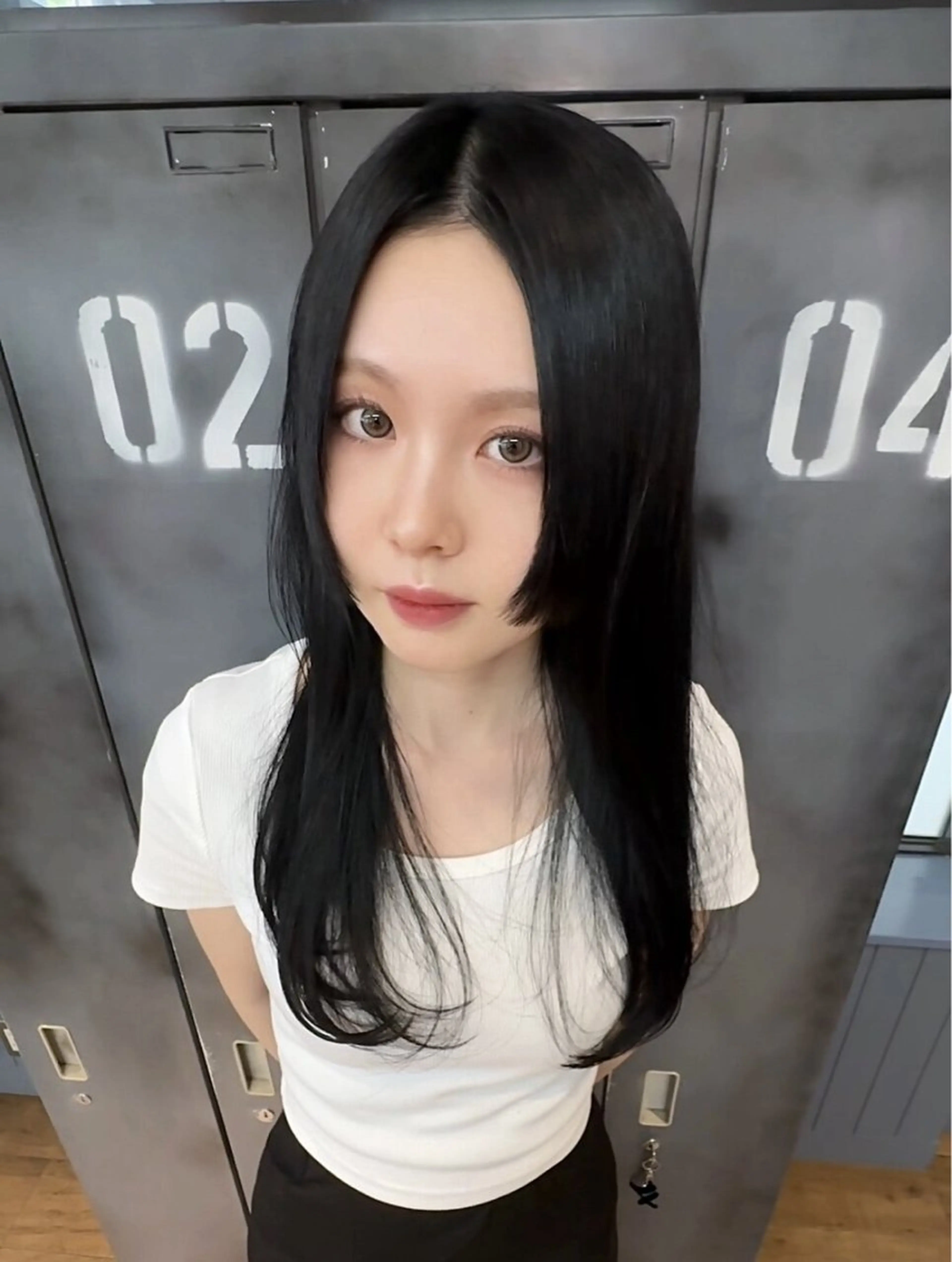 セミロング 姫カット 韓国風ヘア 韓国STYLE 小久保のヘアスタイル