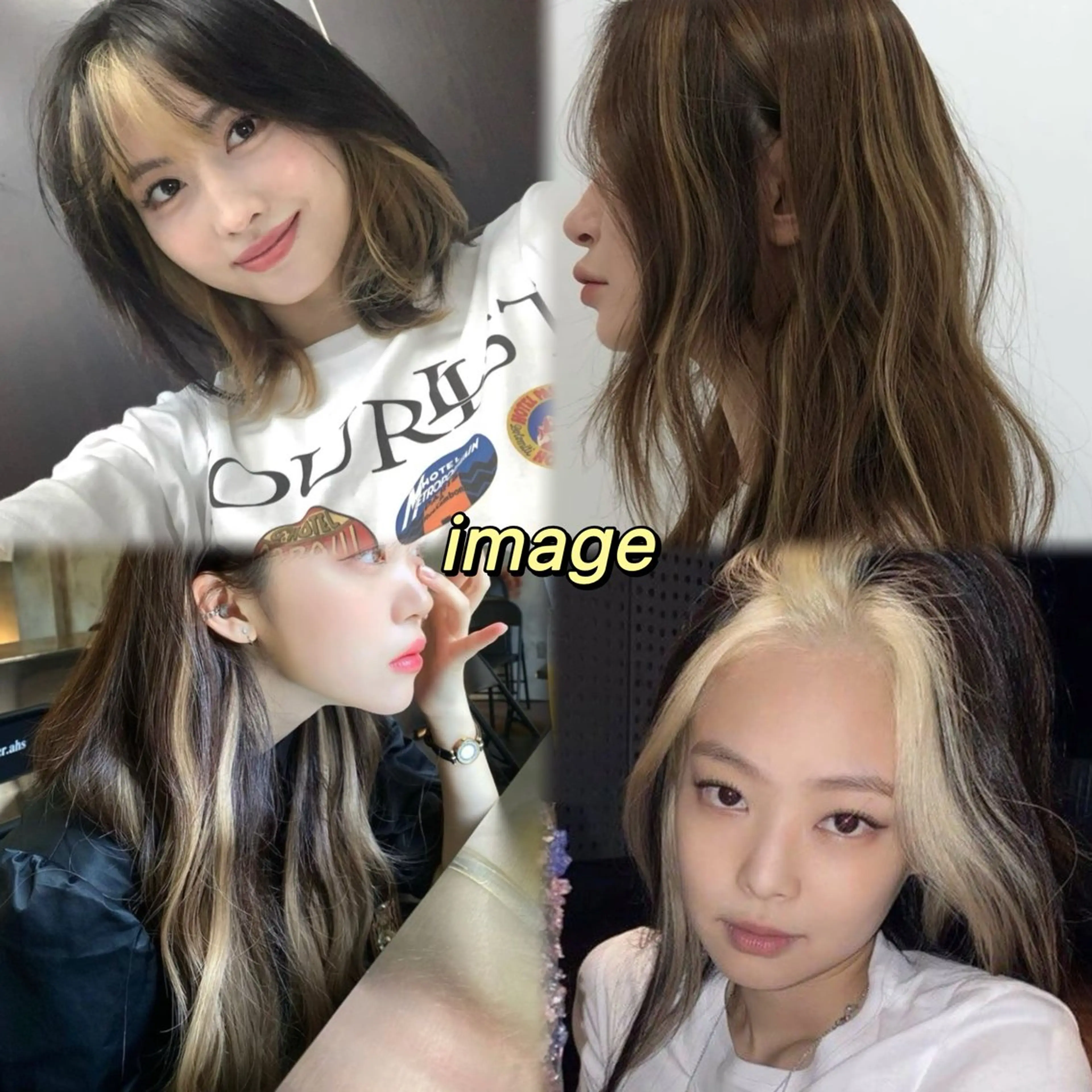 【ポイントブリーチ💇🏼‍♀️】部分ブリーチ＋髪質改善カラー＋カット＋クイックトリートメントの写真