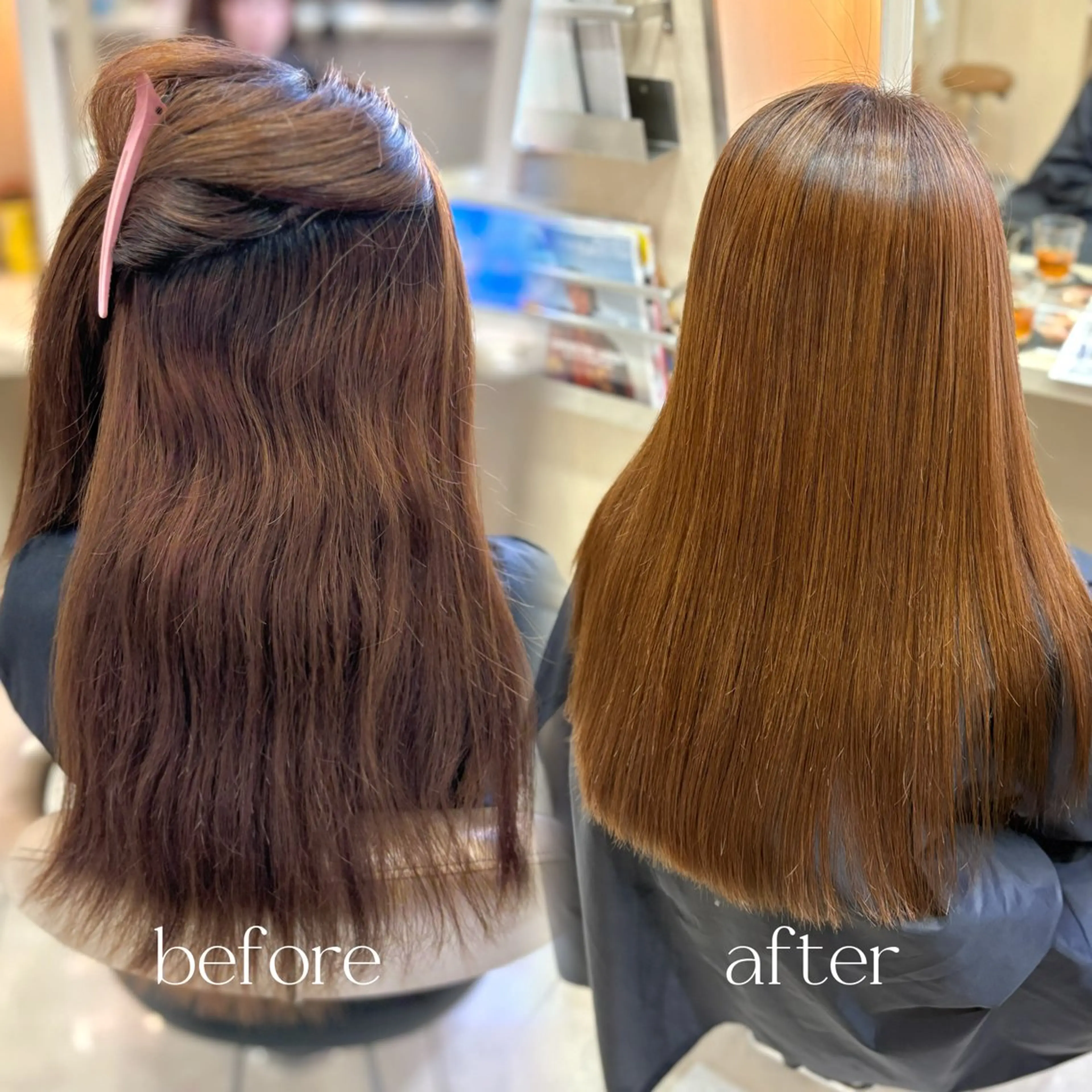 【根元の伸びた癖が気になる方‼️】根元リタッチ縮毛矯正🥣の写真