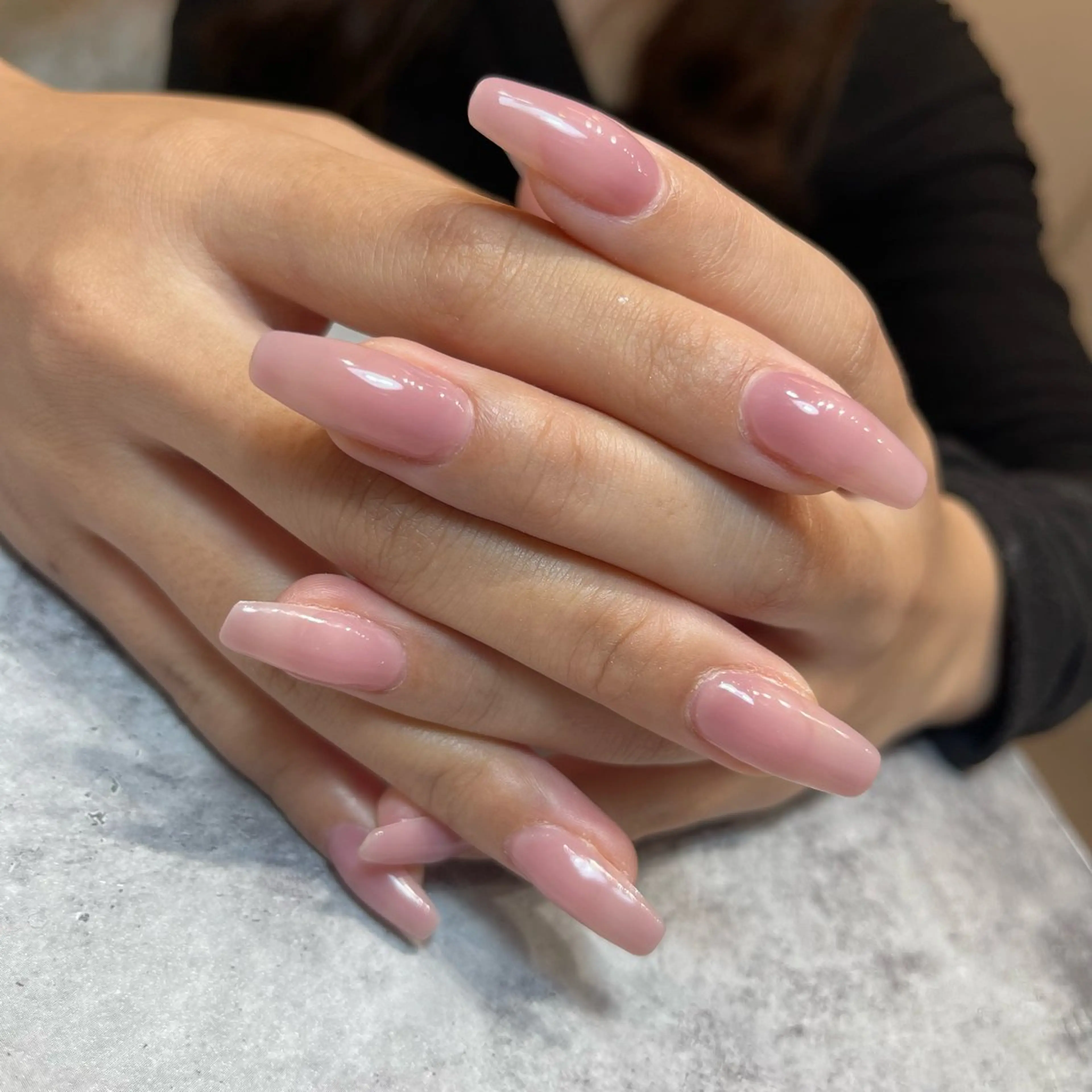 セミロング ハンドネイル salon de Tiara 碧のネイルデザイン