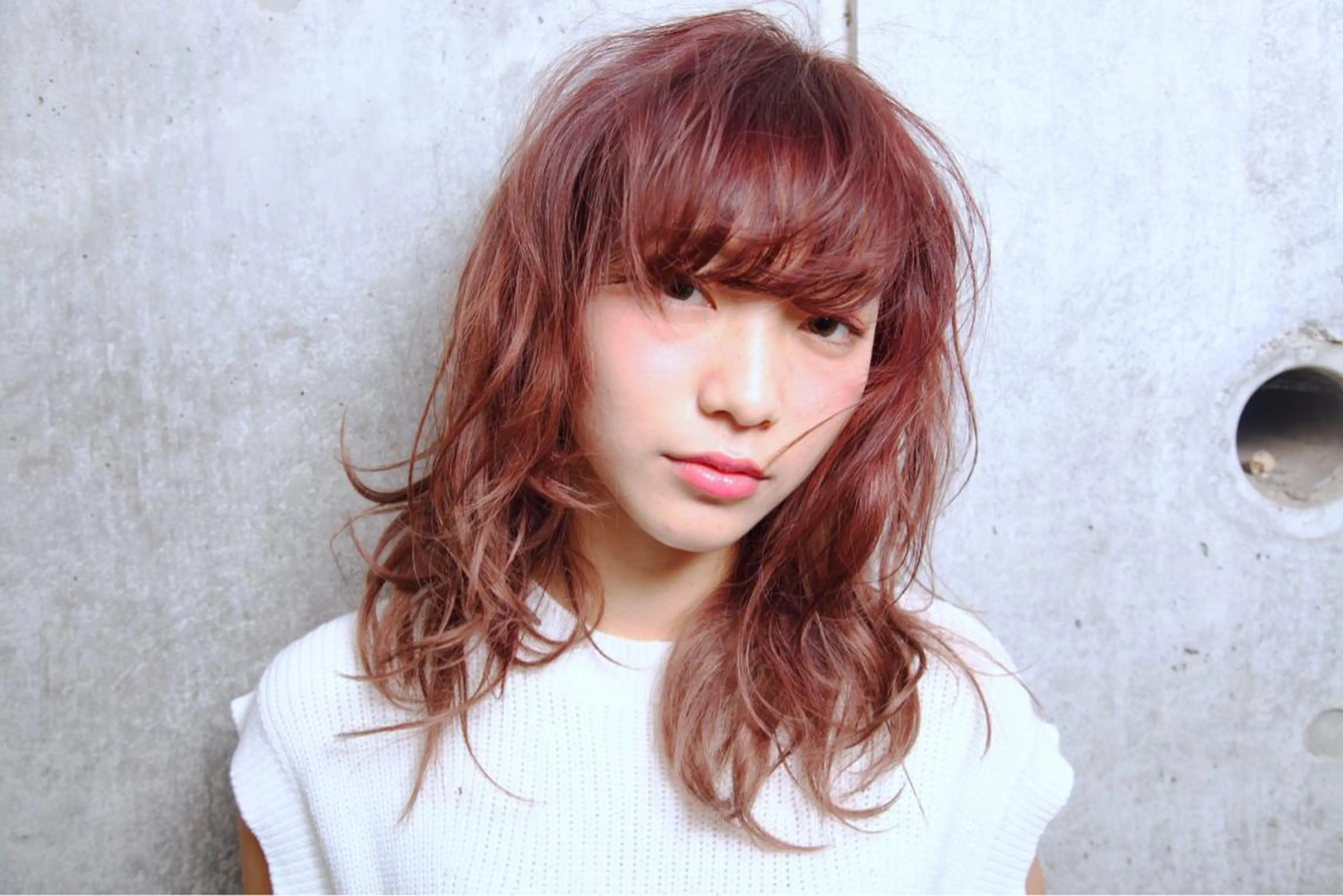 セミロング カラー カット ヘアカラー 店長/mao/ 前髪/顔周りカットのヘアスタイル