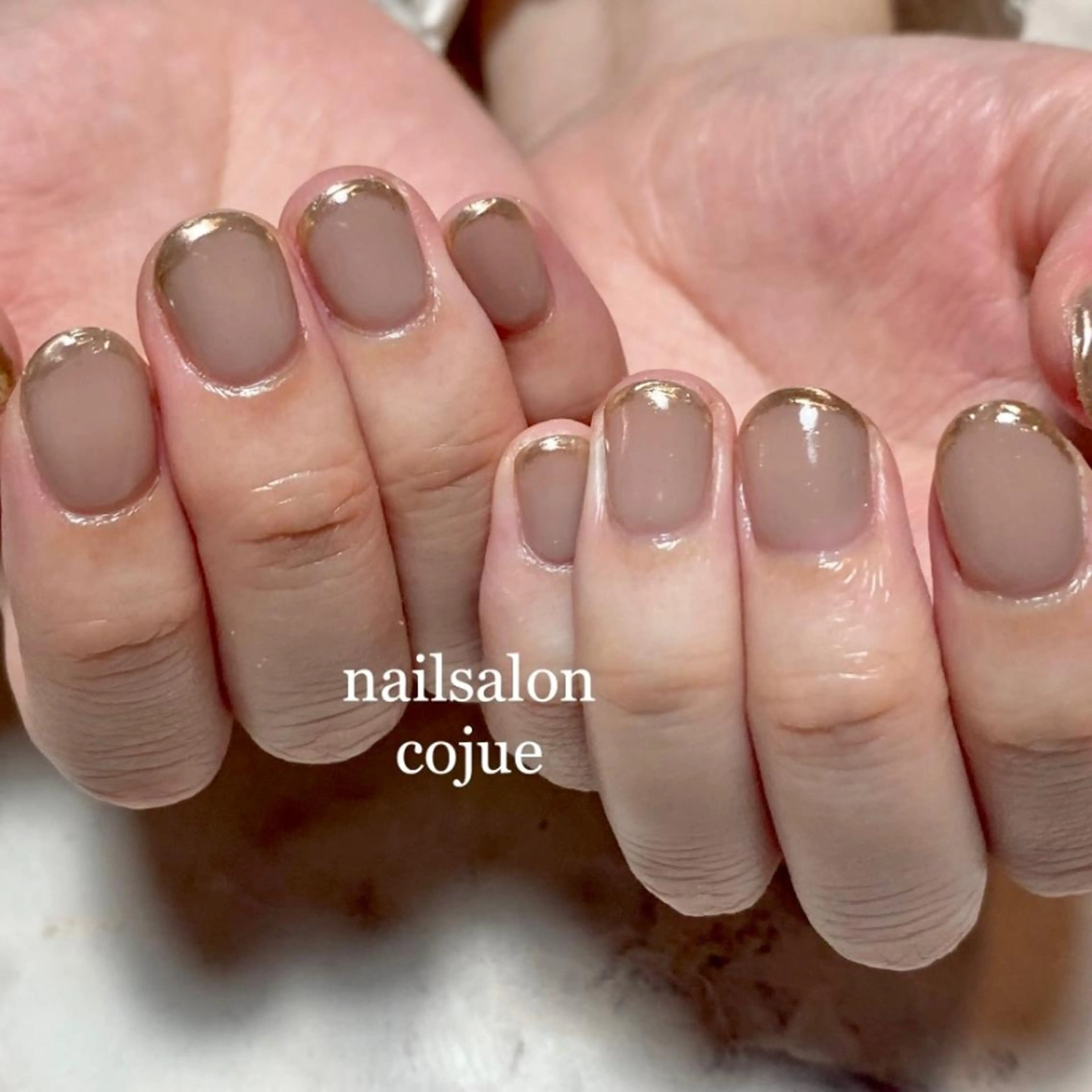 ネイル ミラーネイル ワンカラーネイル ショートネイル nailsalon cojue  ERIのネイルデザイン