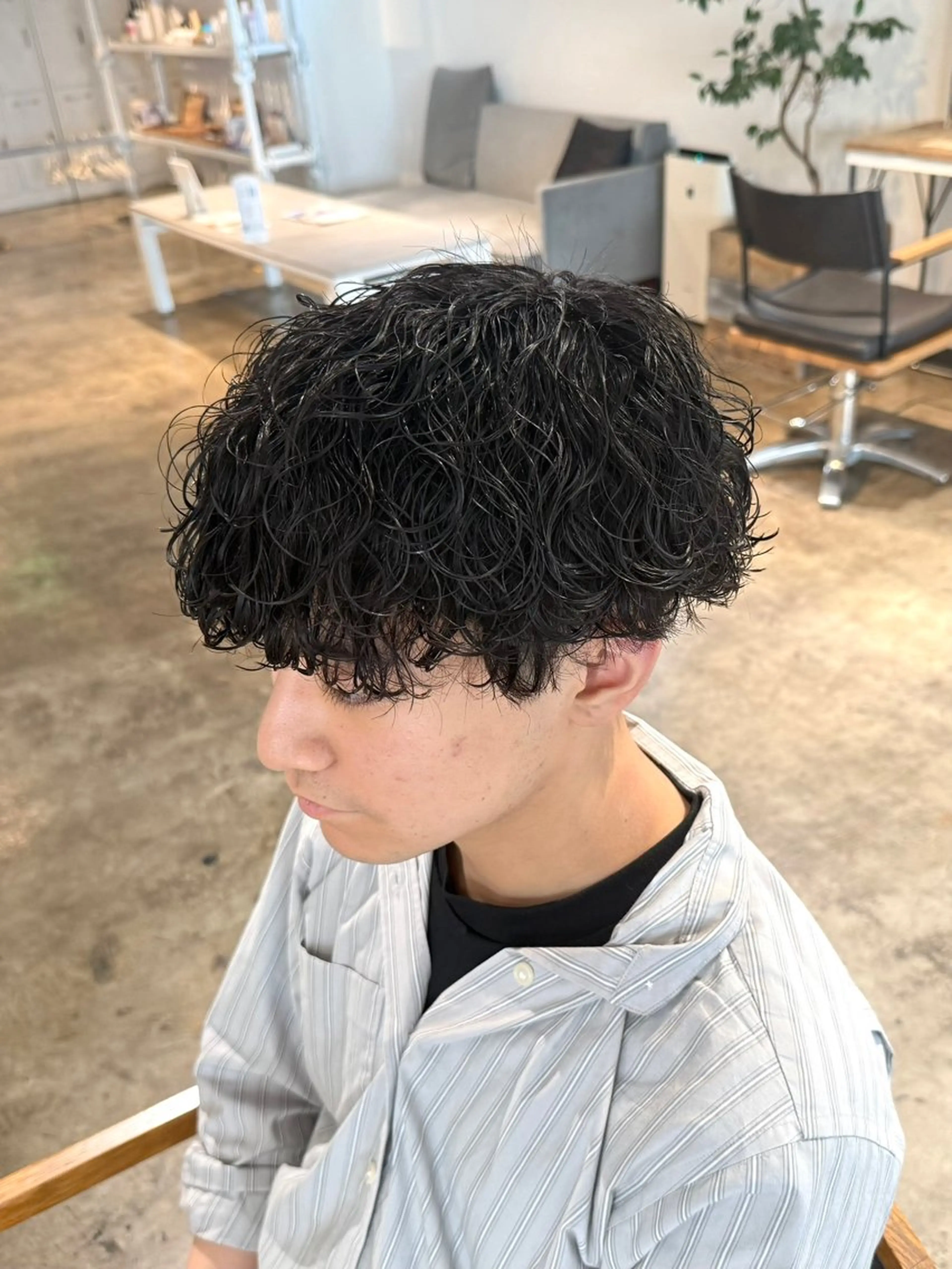 パーマ メンズ メンズパーマ 波巻きパーマ カット パーマ トリートメント 骨格補正施術/メンズ 専門美容師/YUYAのヘアスタイル