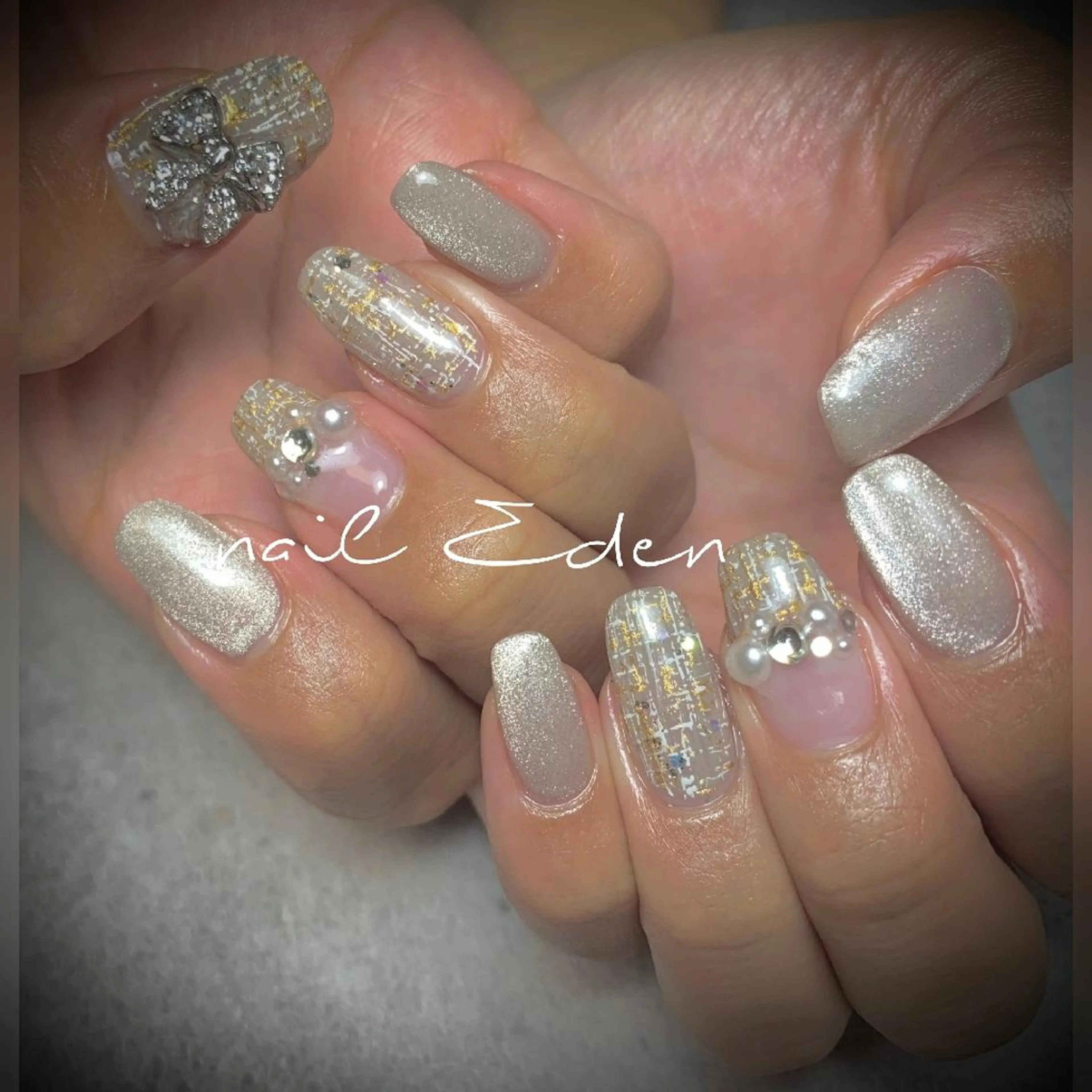 ネイル 持ち込み ハンドネイル ハンドケア Eden　private nail saron所属・Eden ♾️のネイルデザイン