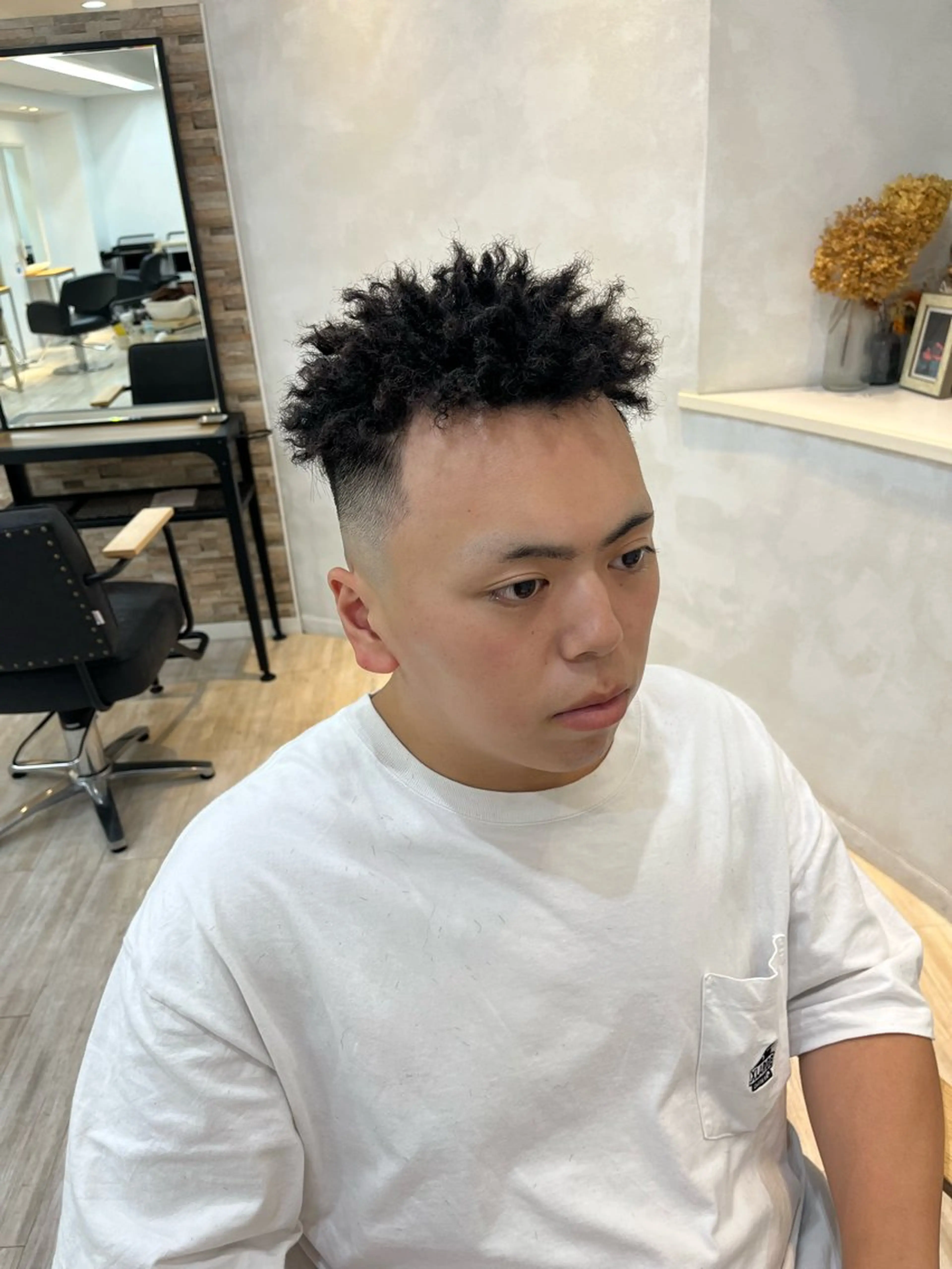 ショート パーマ メンズ Utata  literie所属・嵯峨 大地／パーマ／ ハード系／特殊系のヘアスタイル