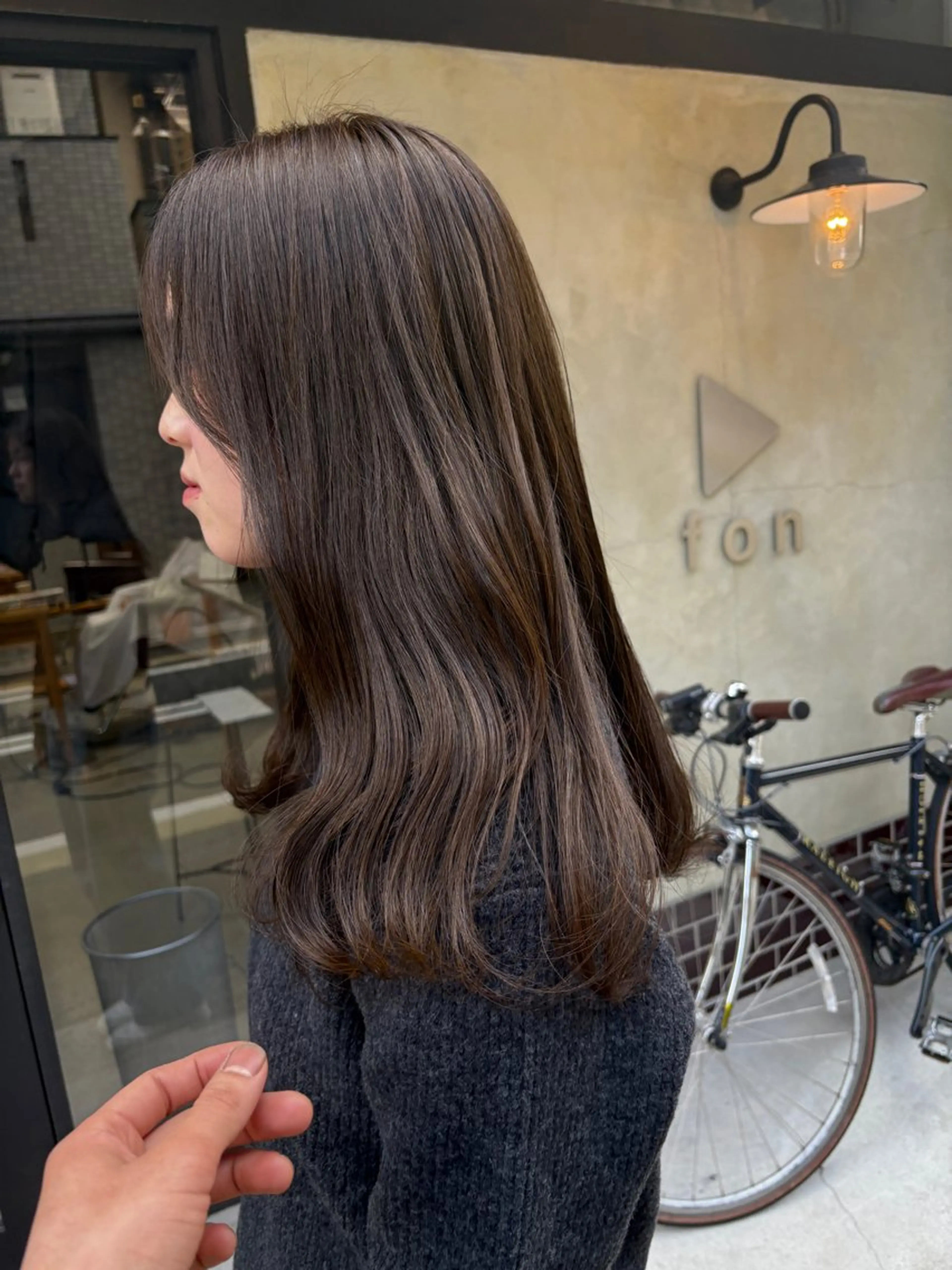 ロング カラー ベージュカラー ブラウンカラー ブラウンベージュ ナチュラルブラウン ヘアカラー 京都/カラー/松野 翔のヘアスタイル