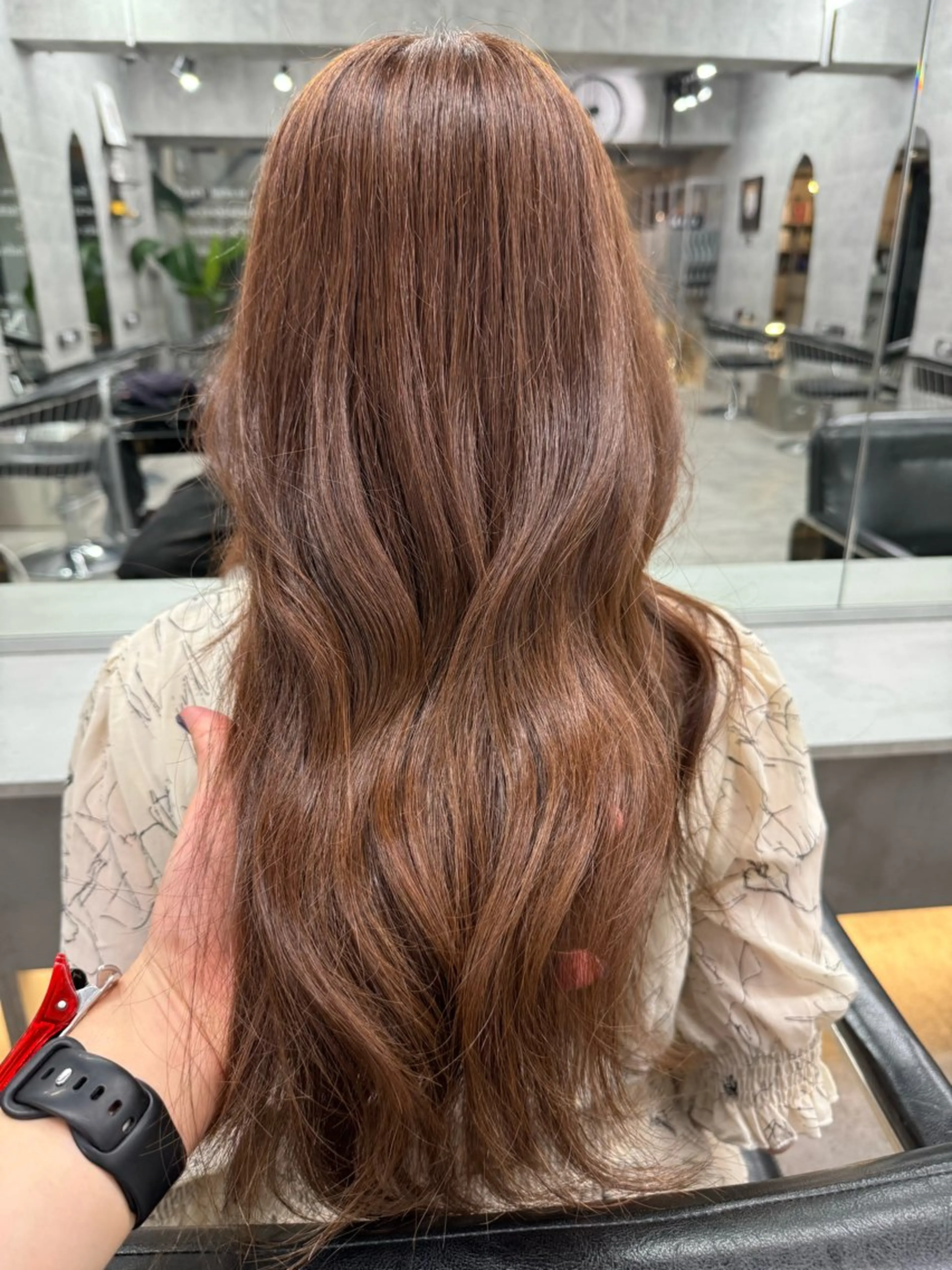 セミロング カラー あなたのお悩み改善" You"💚❤️💛のヘアスタイル