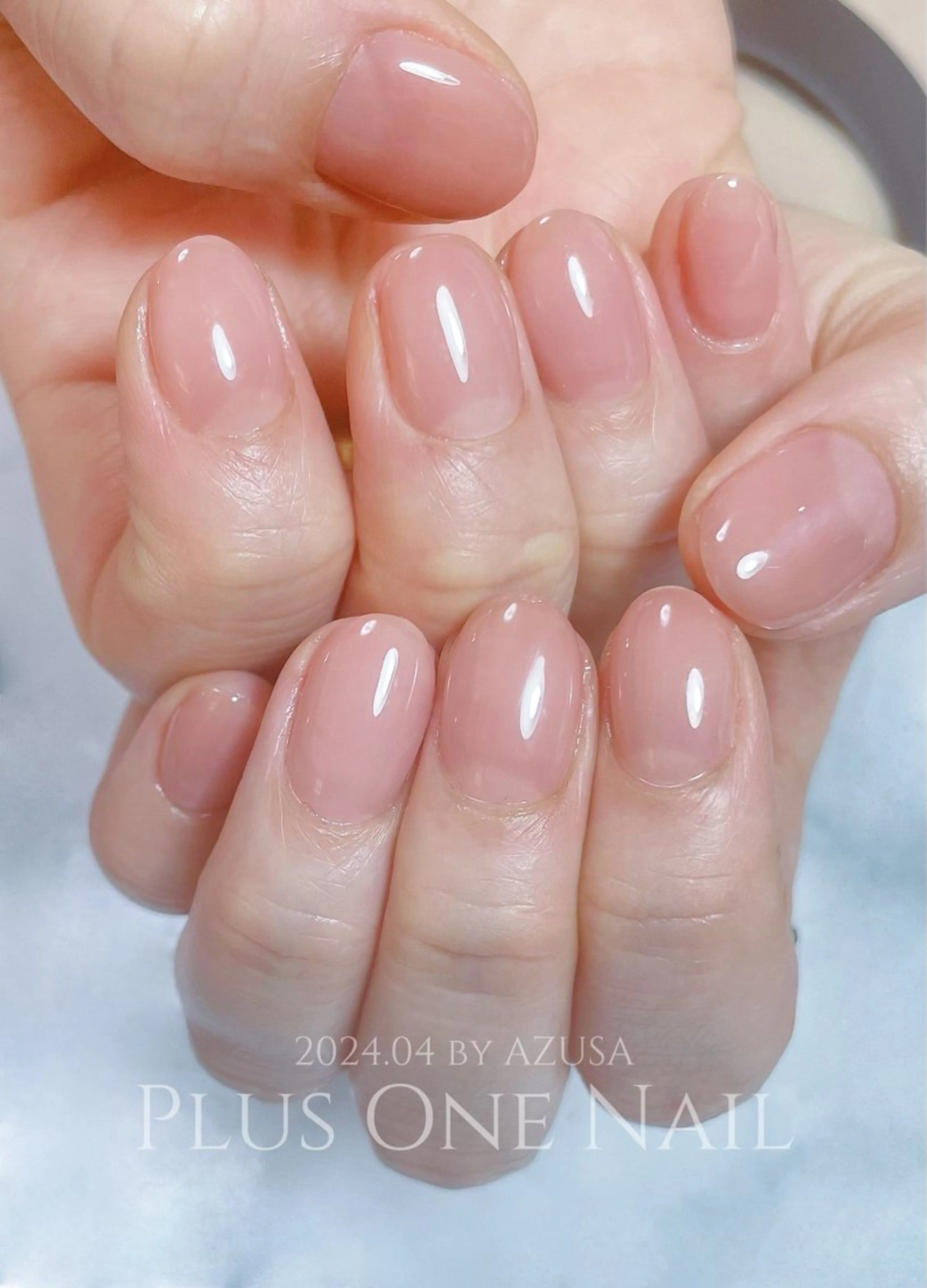 ネイル ワンカラーネイル ハンドネイル PLUS ONE    ネイルサロン所属・Plus  One _AZUSAのネイルデザイン