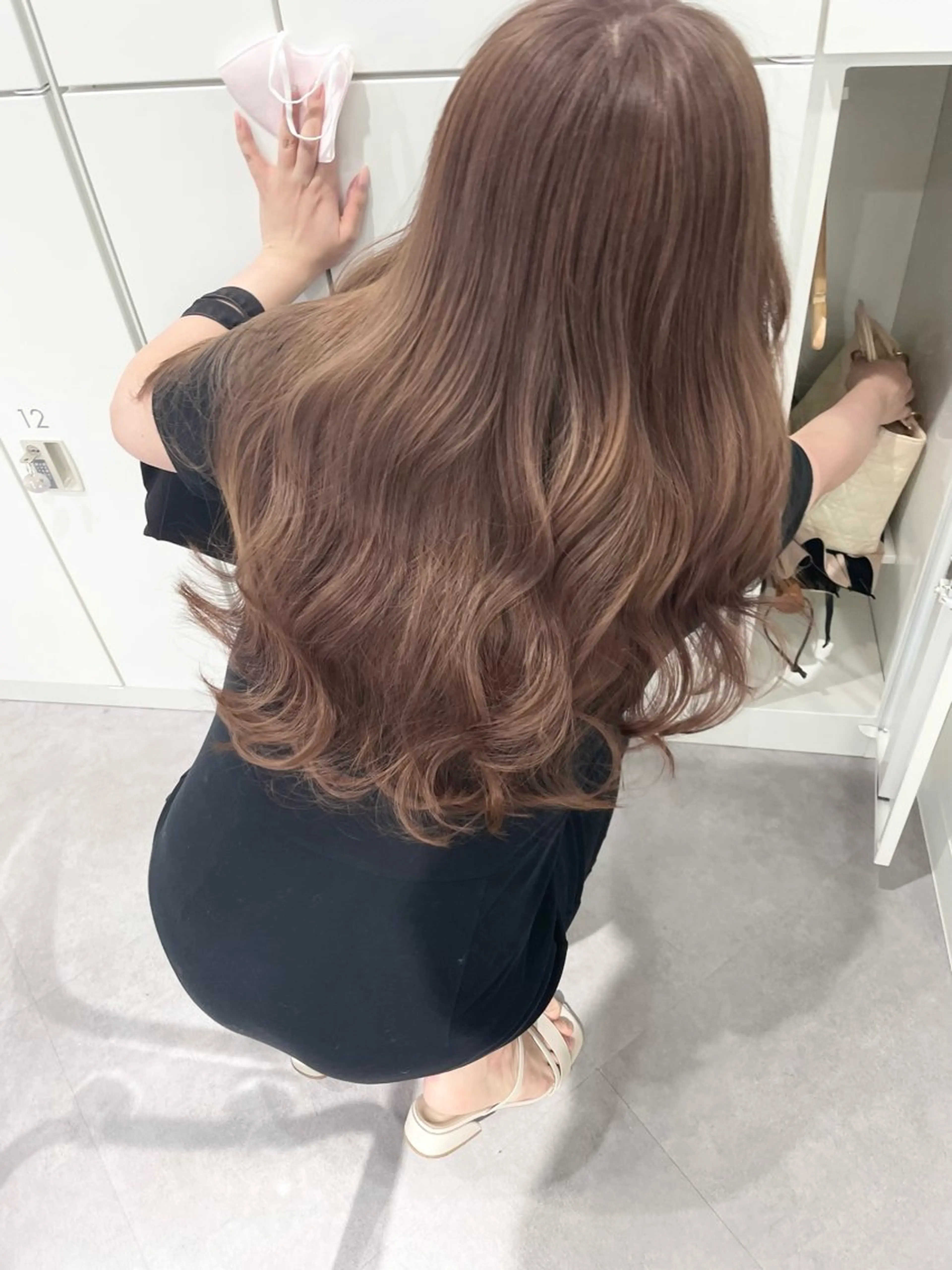 ロング カラー カット ヘアカラー トリートメント 韓国ハッシュカット/ 新宿/髪質改善/岡崎のヘアスタイル