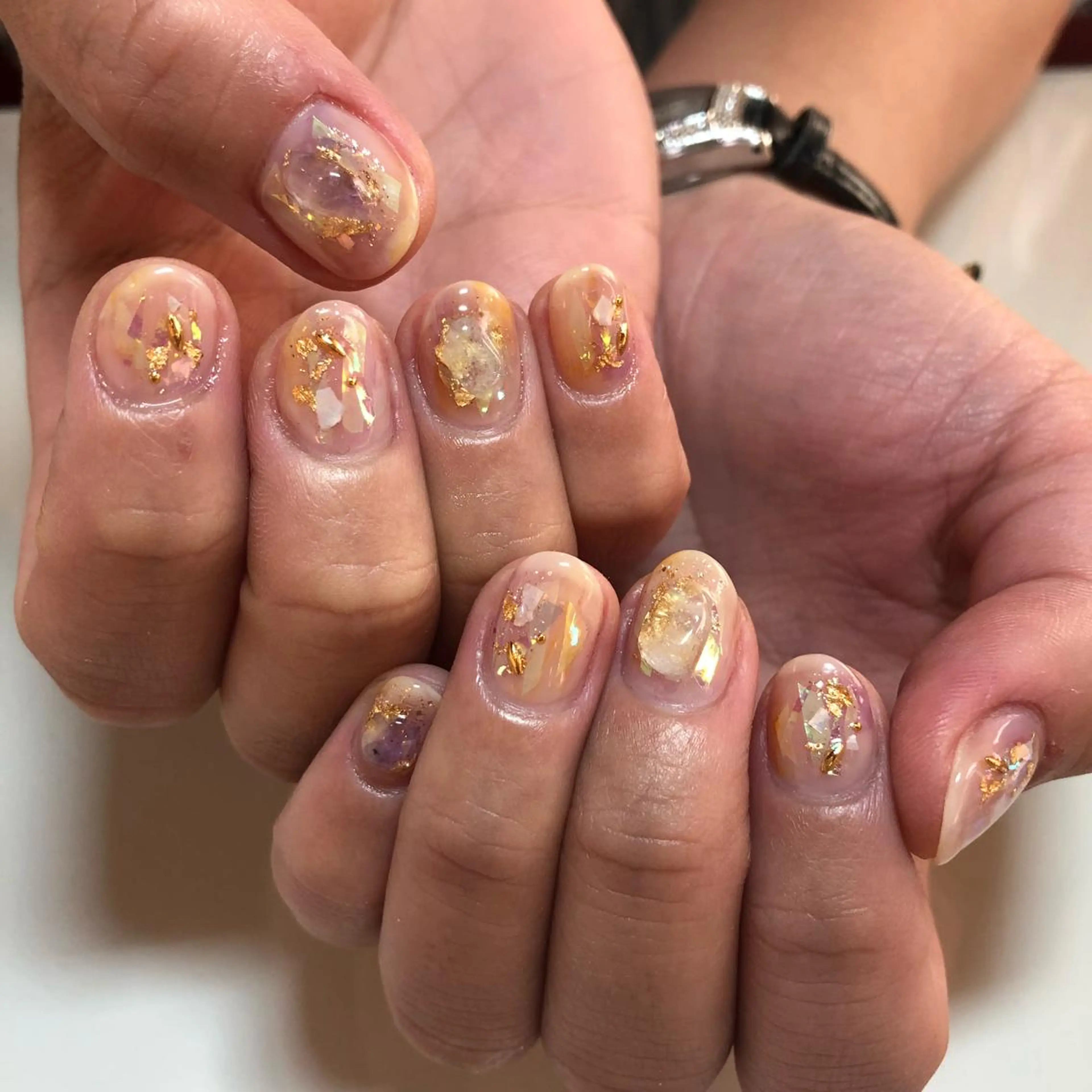 ネイル ニュアンスネイル g-up nail所属・米田 律子のネイルデザイン