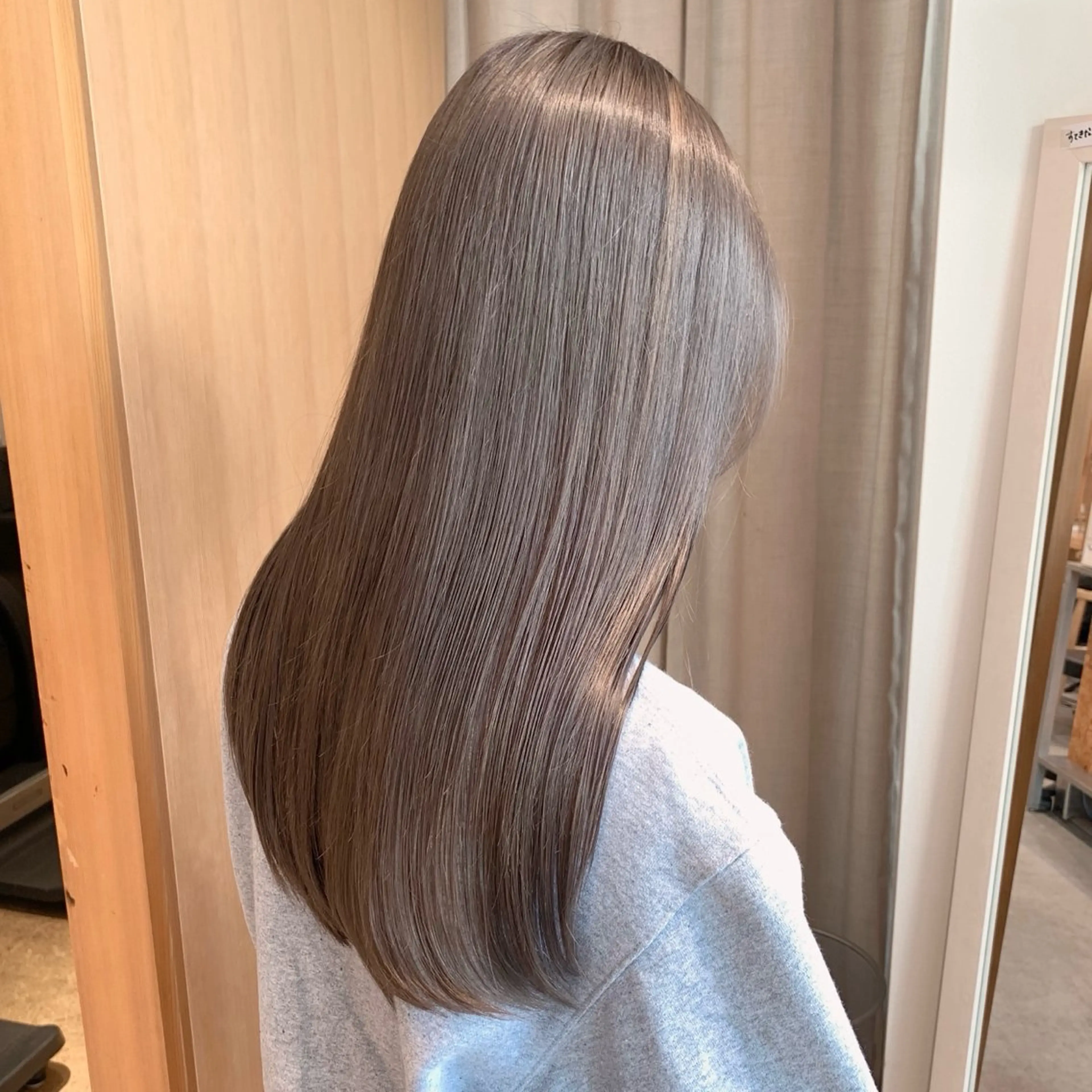 ロング カラー グレージュ Apero【アペロ】所属・パーマ/暖色/ボブ イワタテ🇰🇷のヘアスタイル