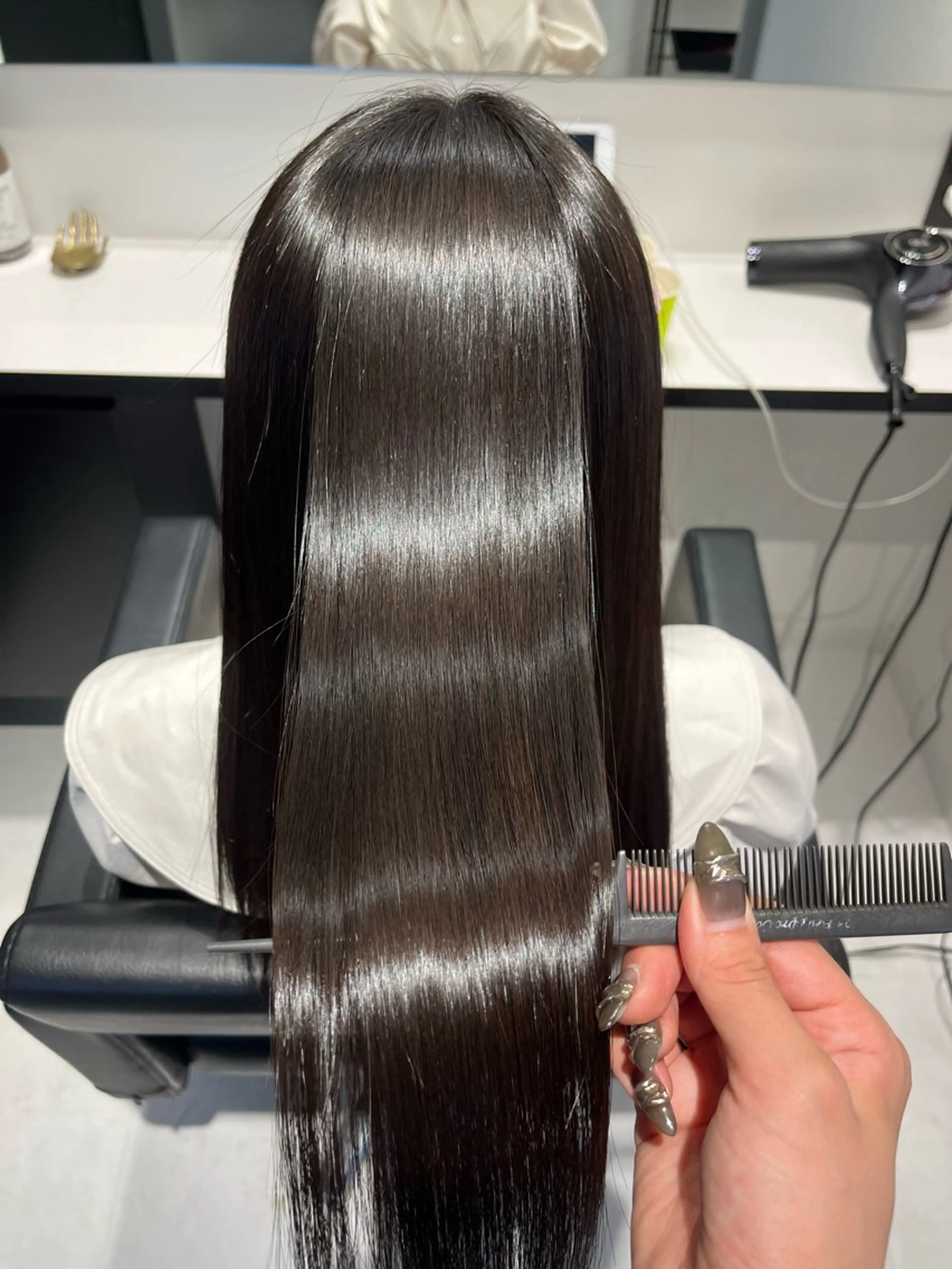 ロング パーマ 髪質改善/縮毛矯正 艶カラー/珠聡のヘアスタイル