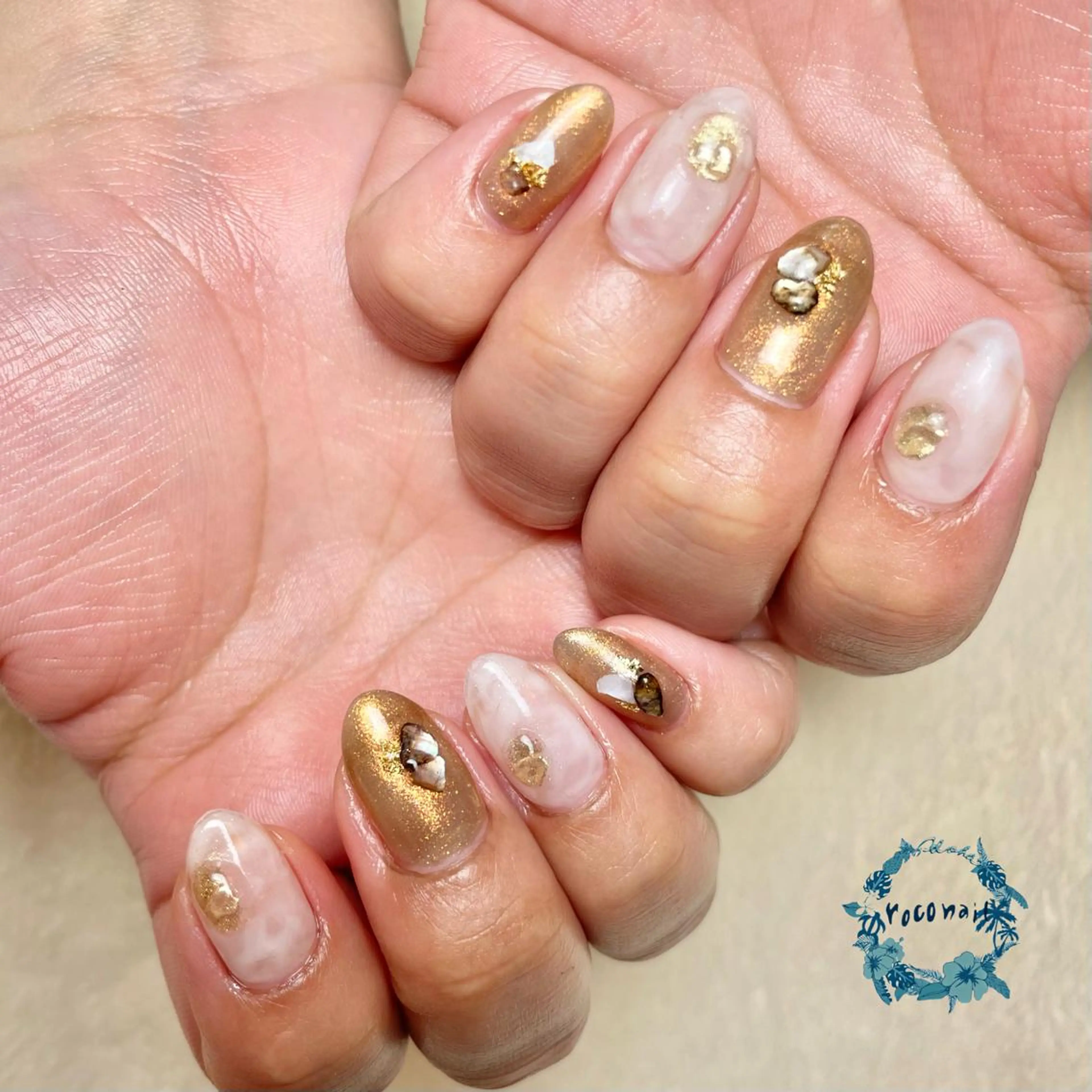 ネイル ニュアンスネイル ハンドネイル roconail ヒロコのネイルデザイン