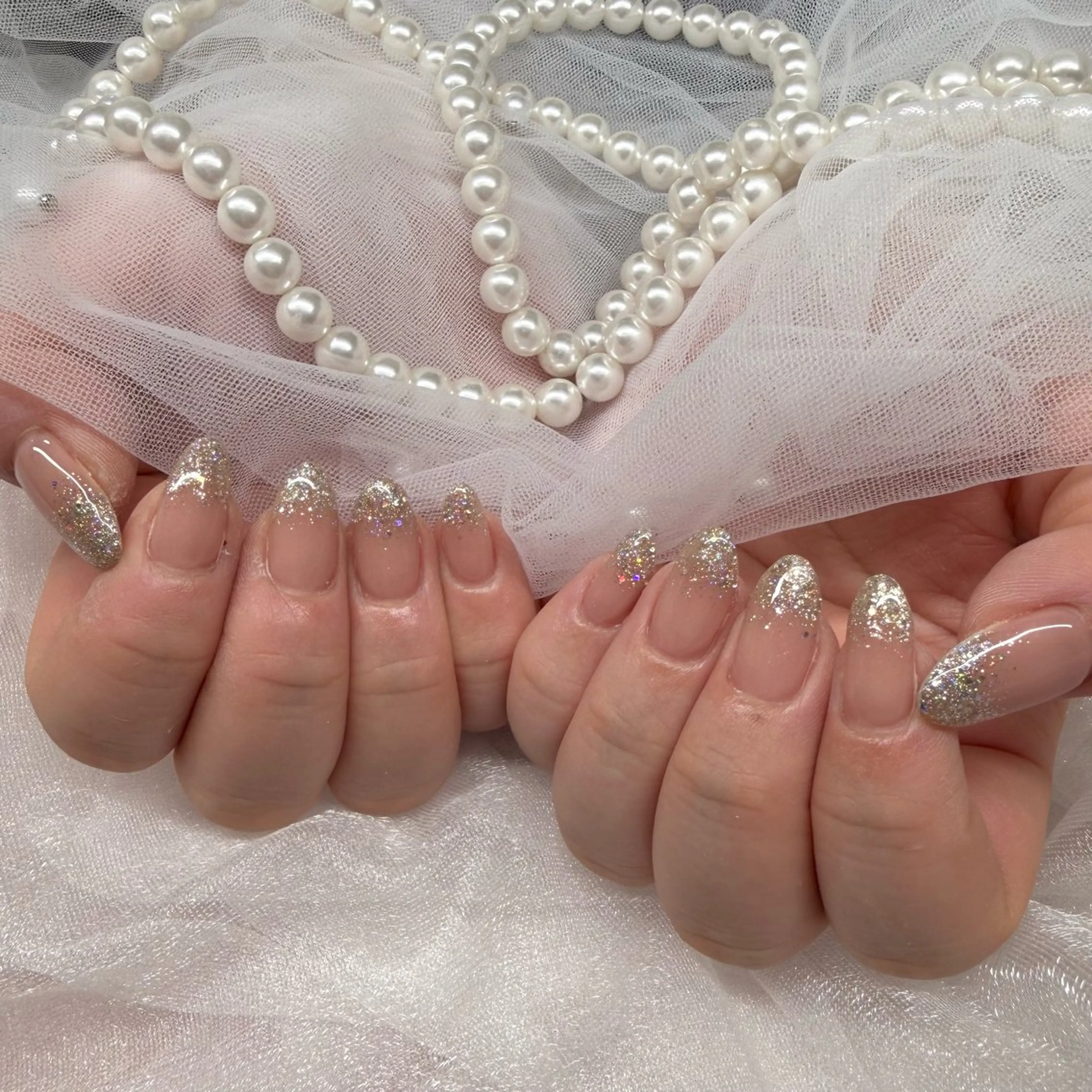 ネイル ラメ(グリッター) ラメグラデーション Nailsalon MeMe YUMIのネイルデザイン