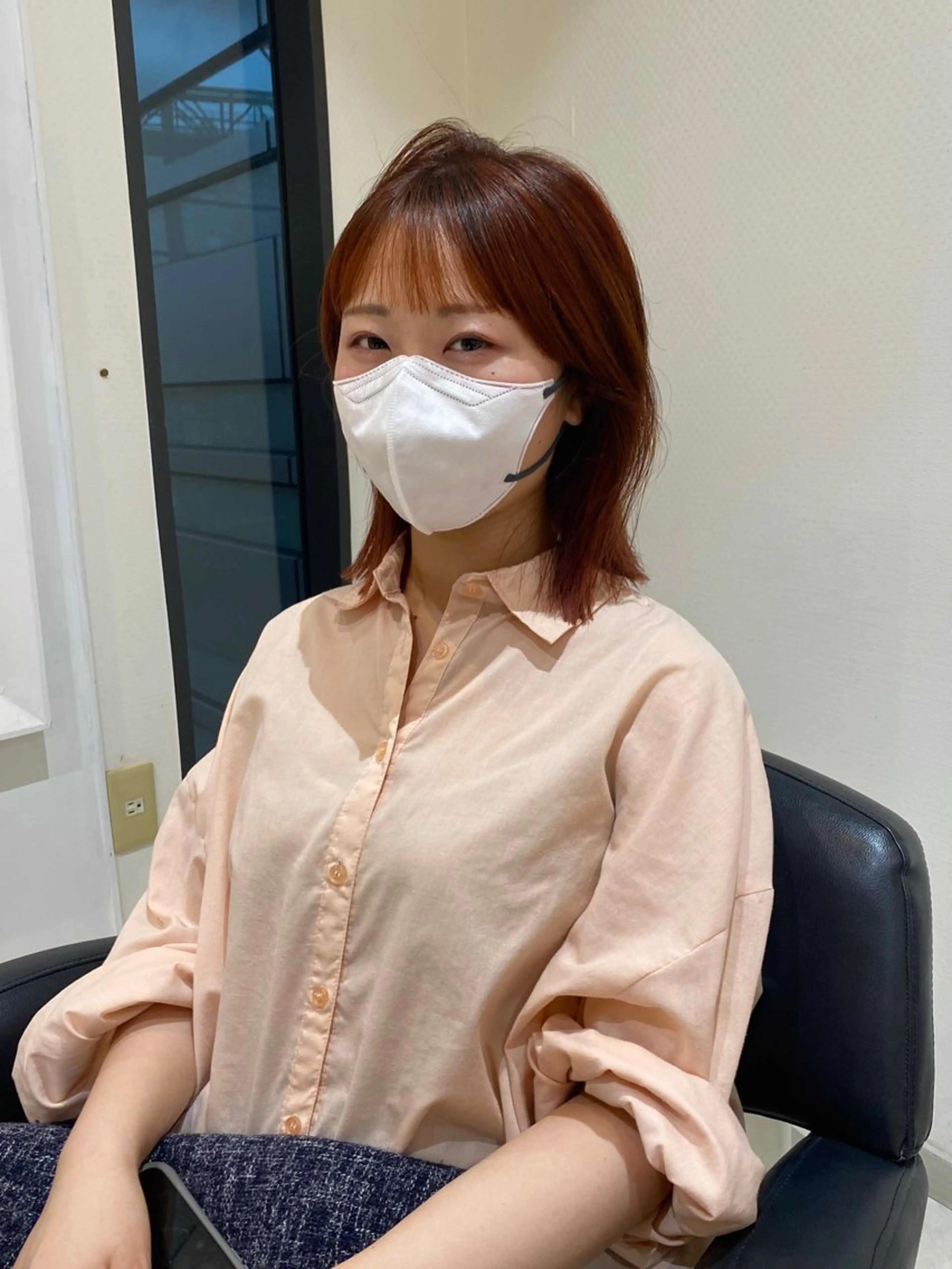 ショート カラー オレンジ カット ヘアカラー トリートメント mai / linoah˚✧のヘアスタイル