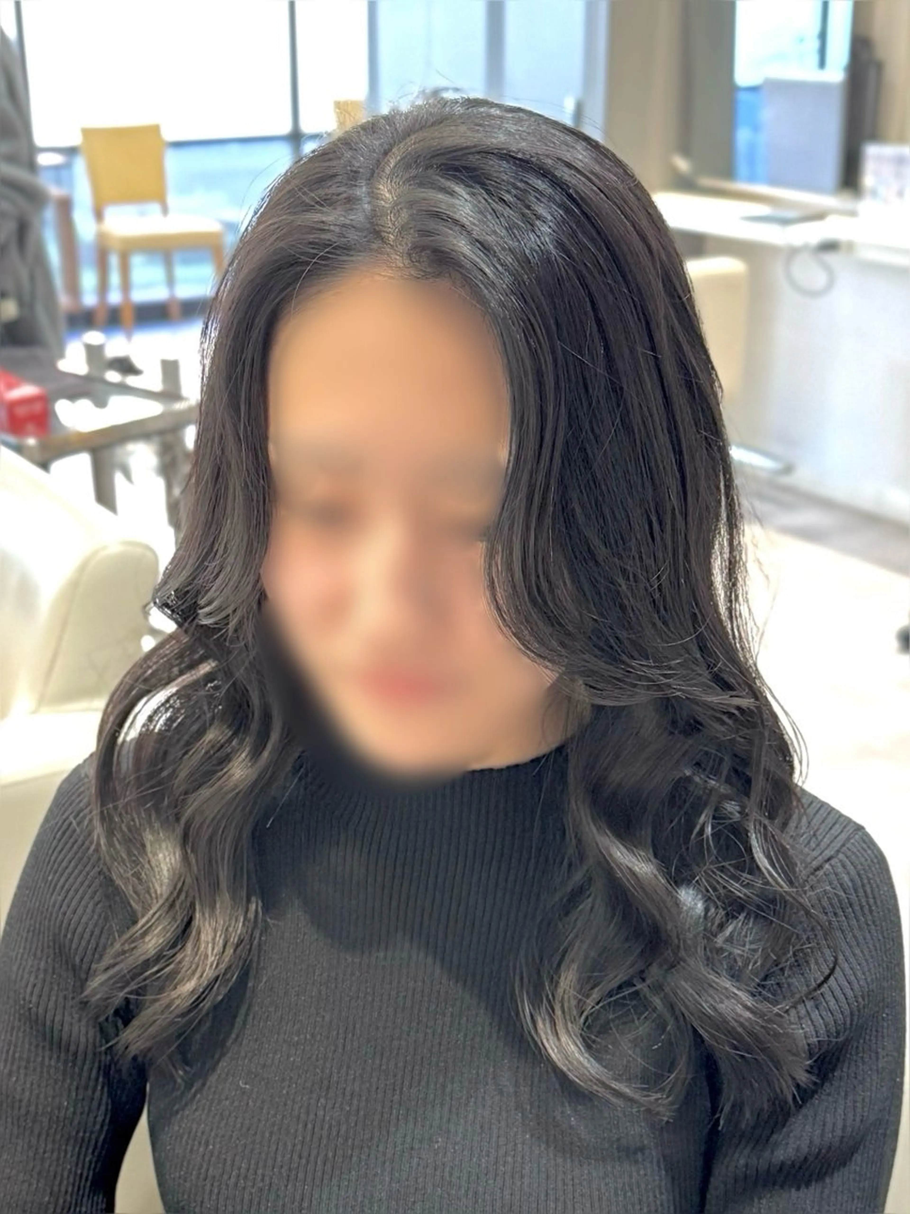 セミロング 巻ける美髪矯正/ 韓国ヘア/yutaのヘアスタイル