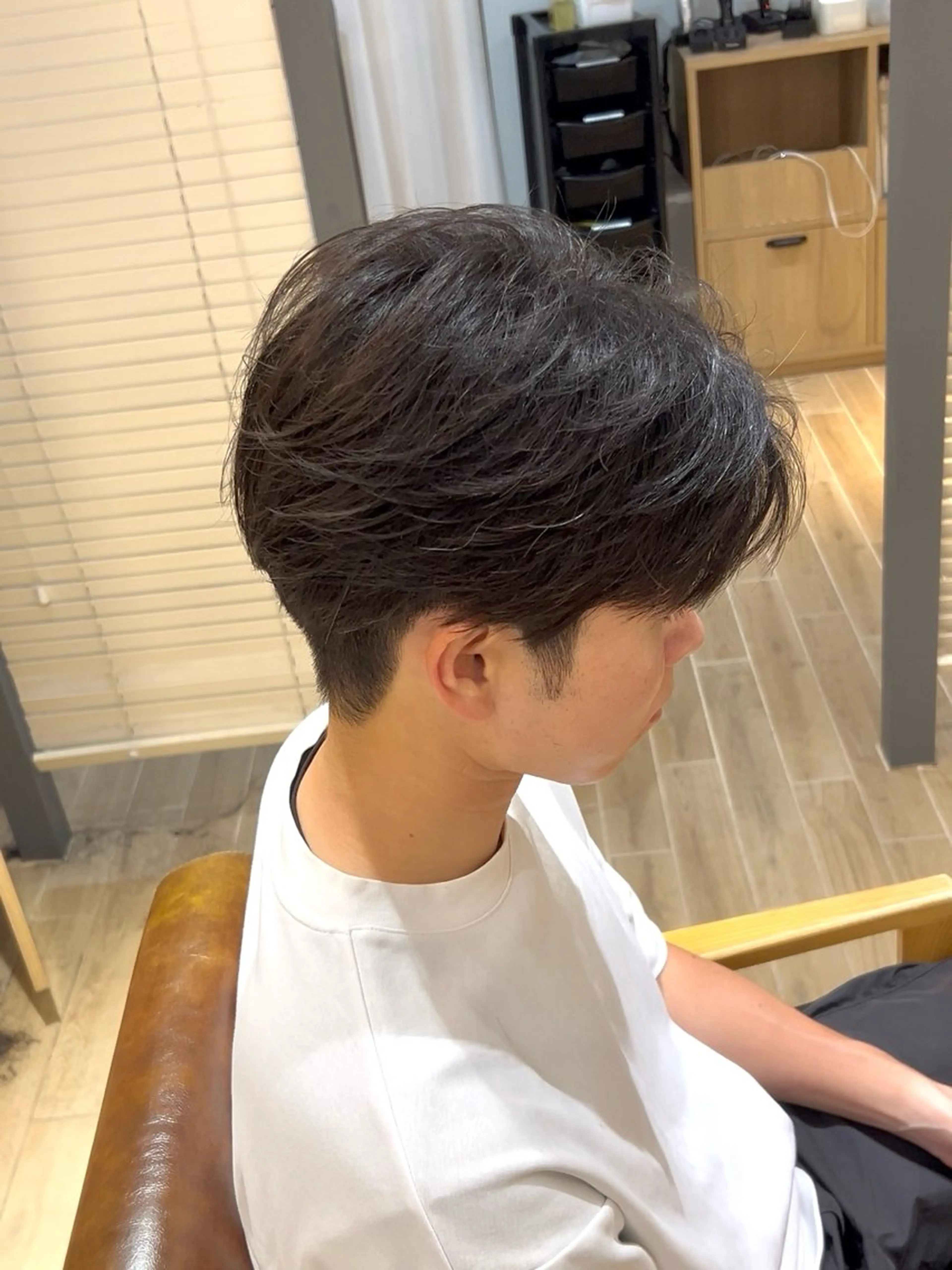 ミディアム メンズ センターパート カット メンズ/パーマ/ 目黒/オノザトのヘアスタイル