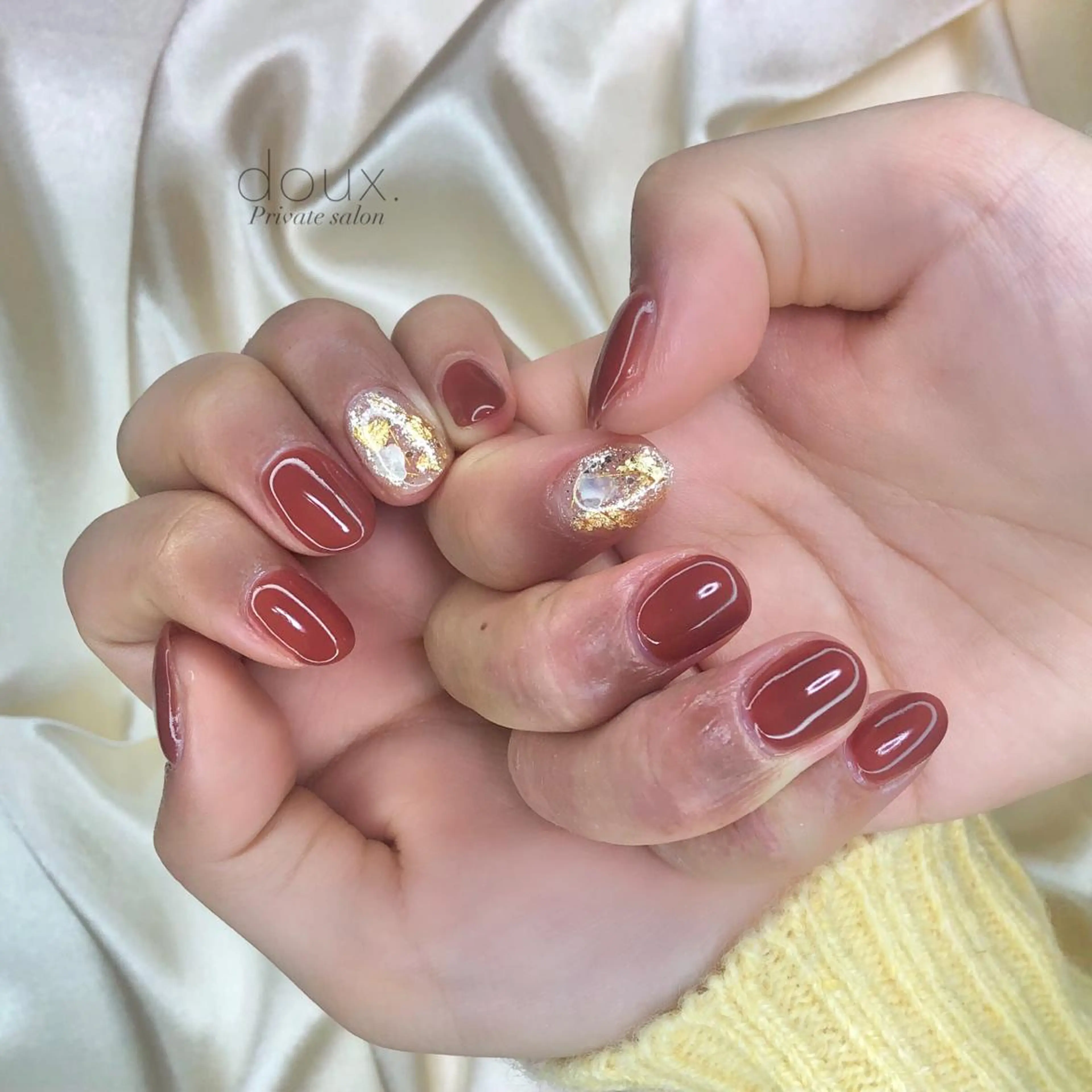 ネイル 成人式 赤色 doux. nailのネイルデザイン