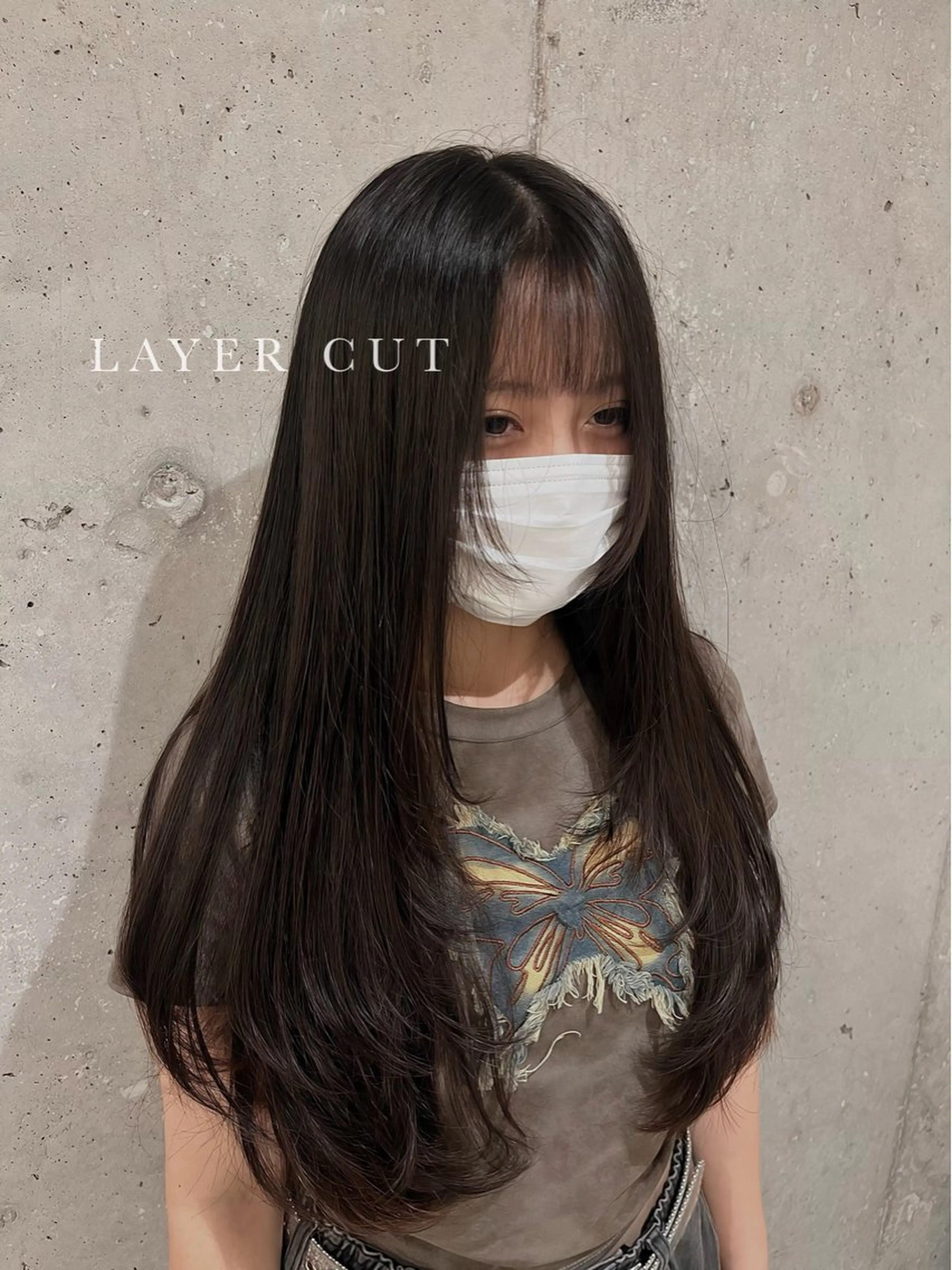 ロング レイヤーカット yolo所属・🤍 yolo ‎🤍ふじい さゆなのヘアスタイル