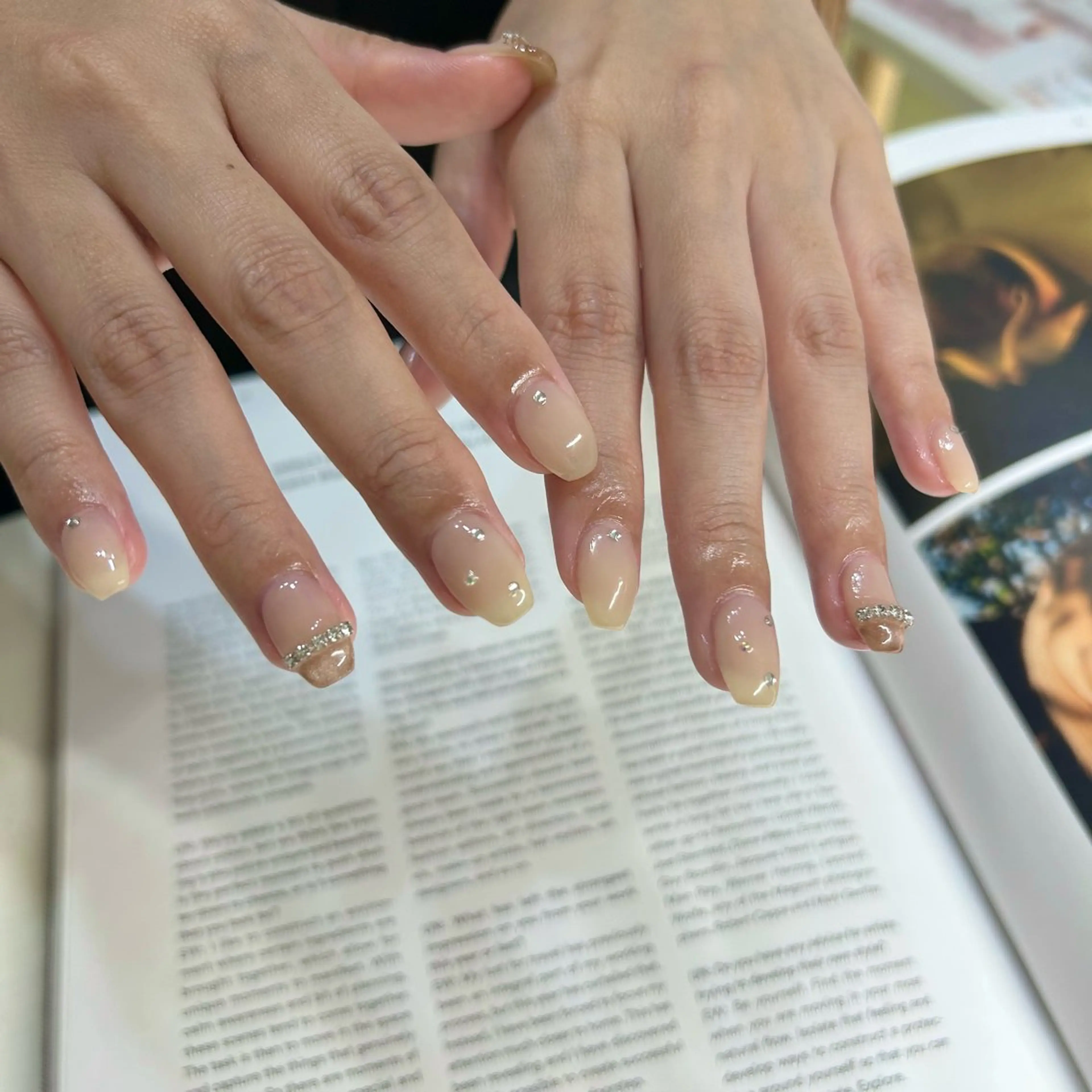 ネイル ブルー フットネイル ジェルネイル キラキラネイル 韓国ネイル RooM -produce by maynail-所属・RooM -mizuki-のネイルデザイン