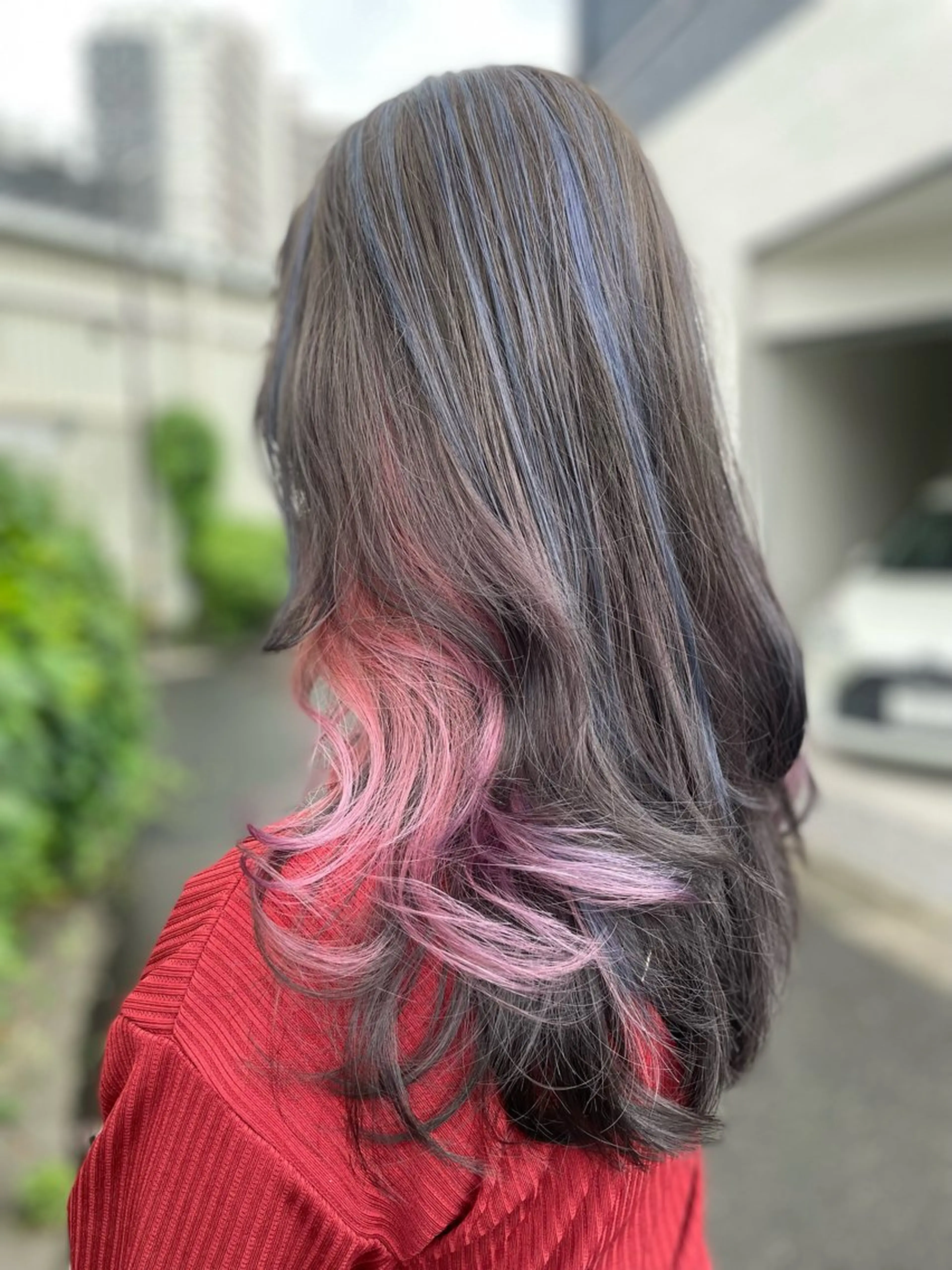 超極小ダメージ#ケアブリーチ】Cut+つやつやインナーWカラーの写真