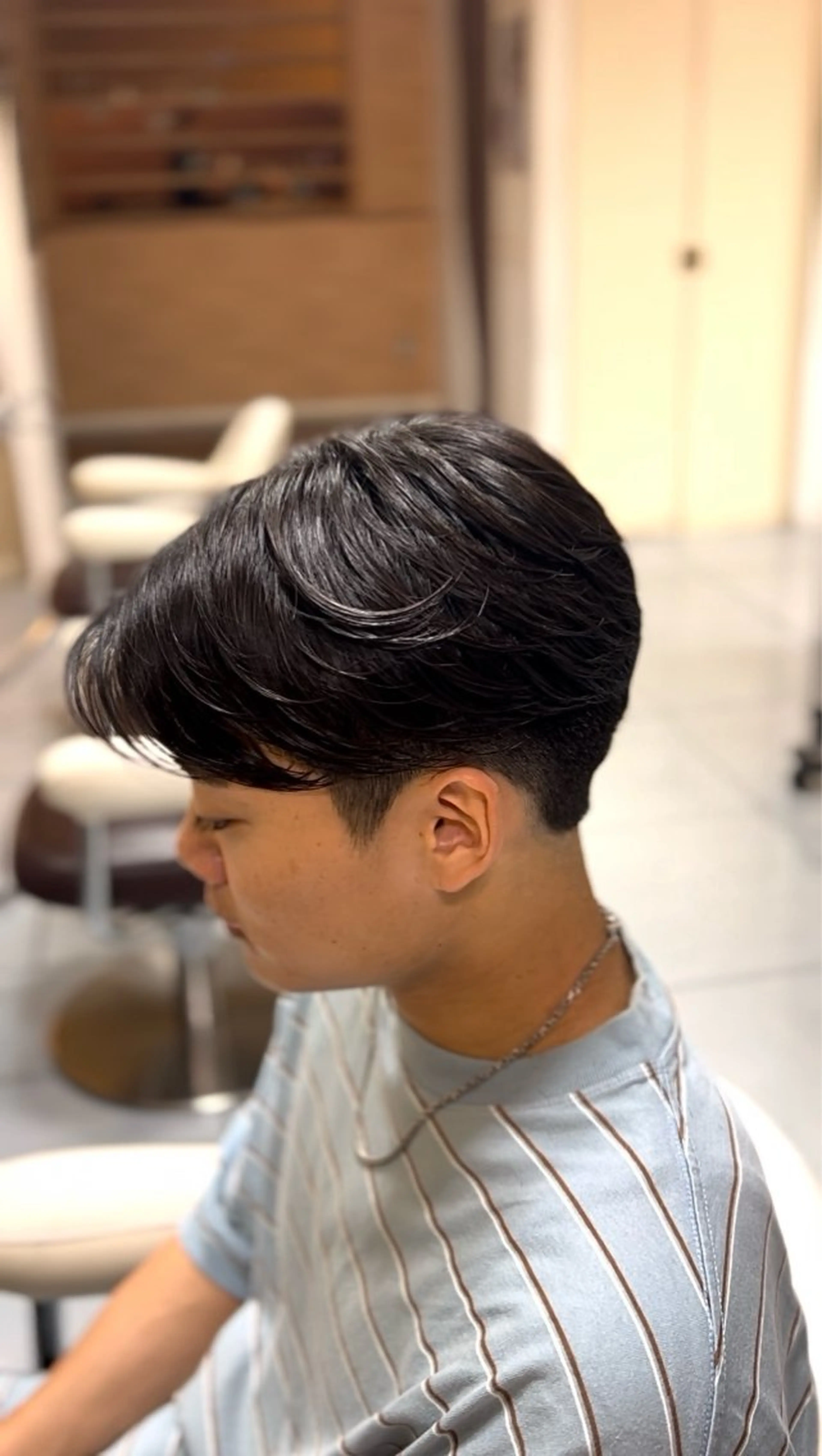 ショート パーマ メンズ センターパート カルマパーマ メンズ韓国風 韓国マッシュ マッシュ カット パーマ トリートメント 🔮メンズ縮毛矯正 毛流れパーマ💎竹永のヘアスタイル