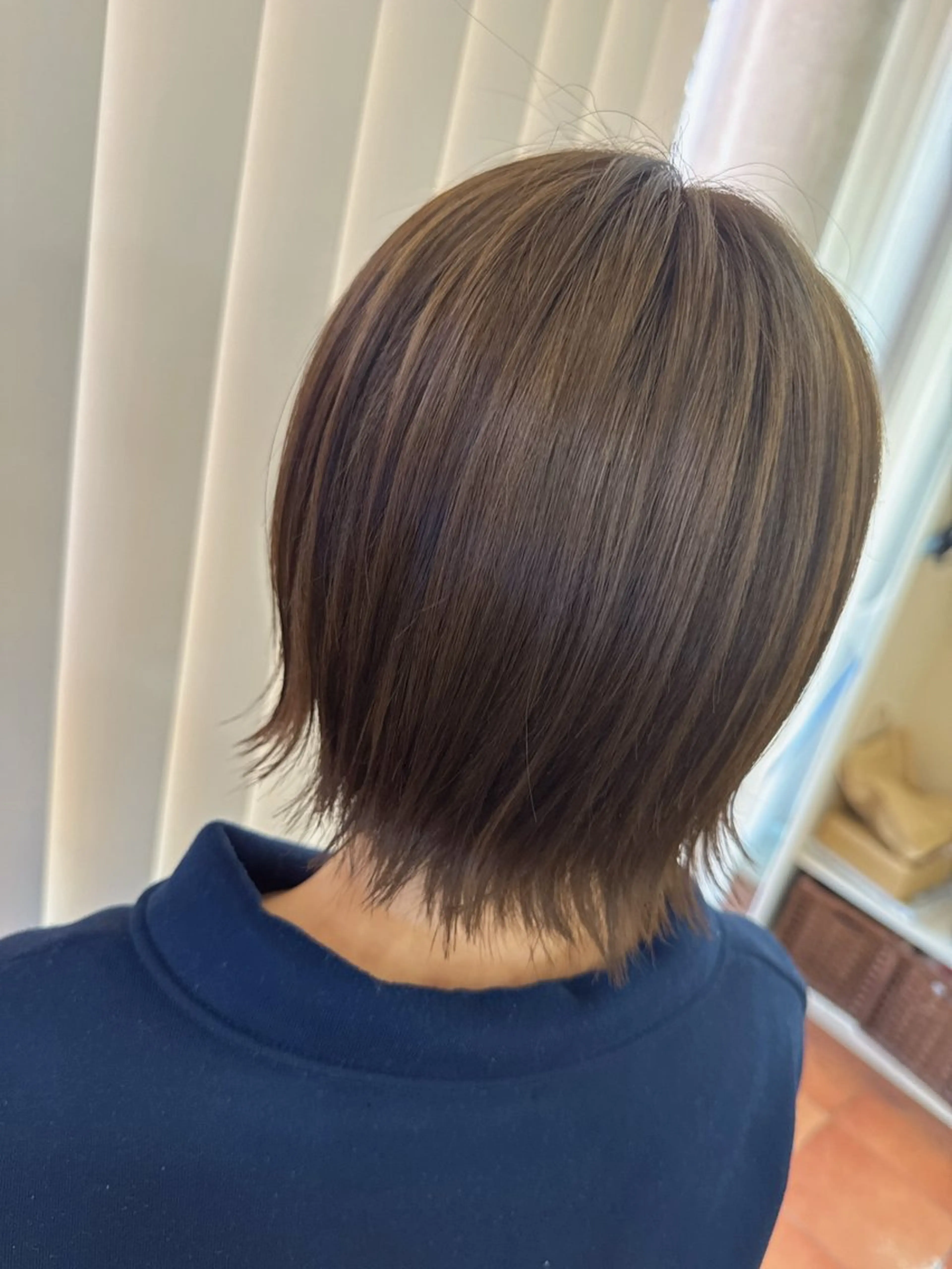 ショート アッシュ アッシュグレー アッシュグレージュ ショートヘア 外ハネヘア SET-UP美和店 松井　柚葉のヘアスタイル