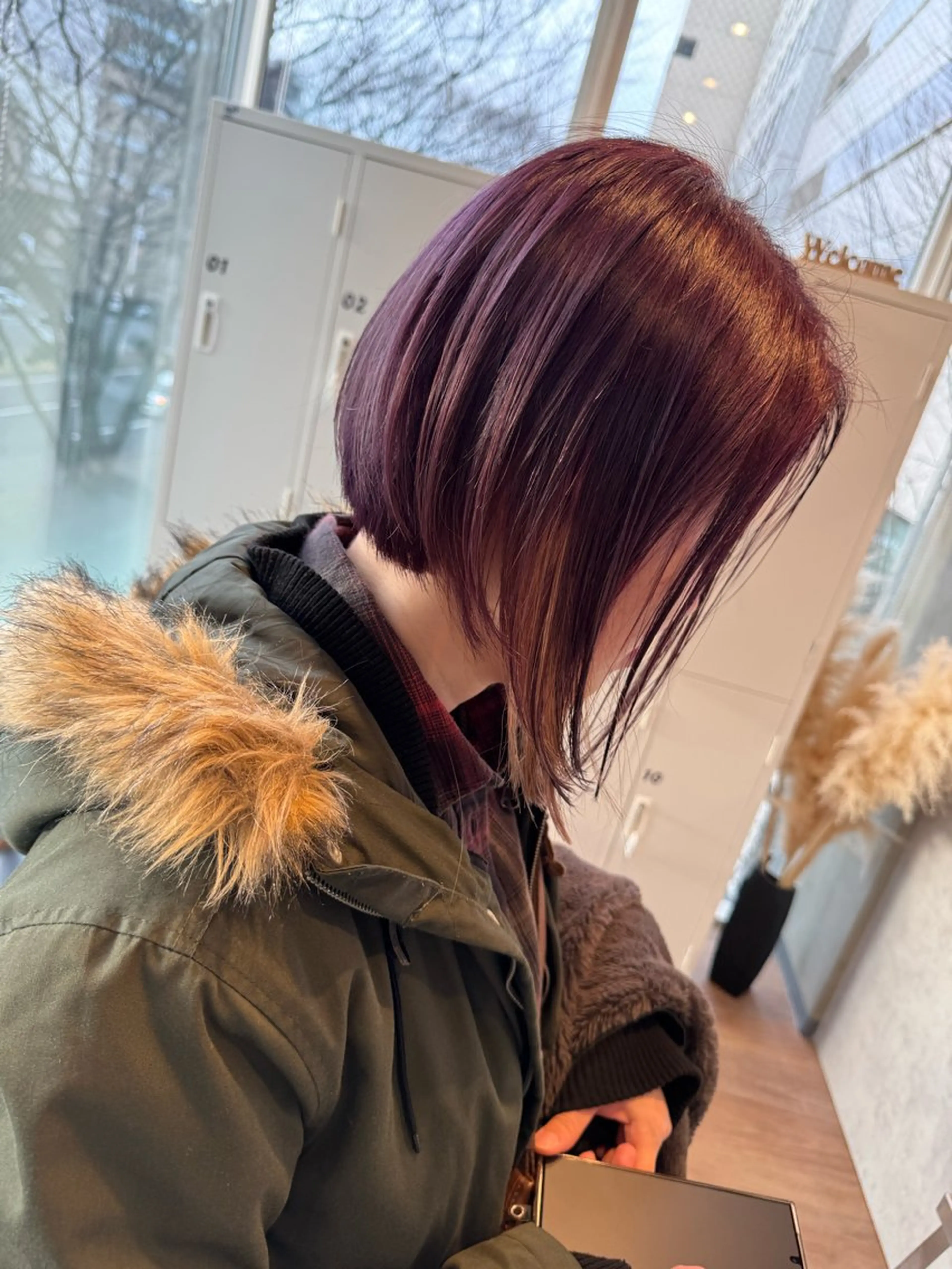 ショート カラー ショートボブ ブリーチ ラベンダーカラー ピンクカラー ピンクラベンダー yoshi （髙橋）のヘアスタイル