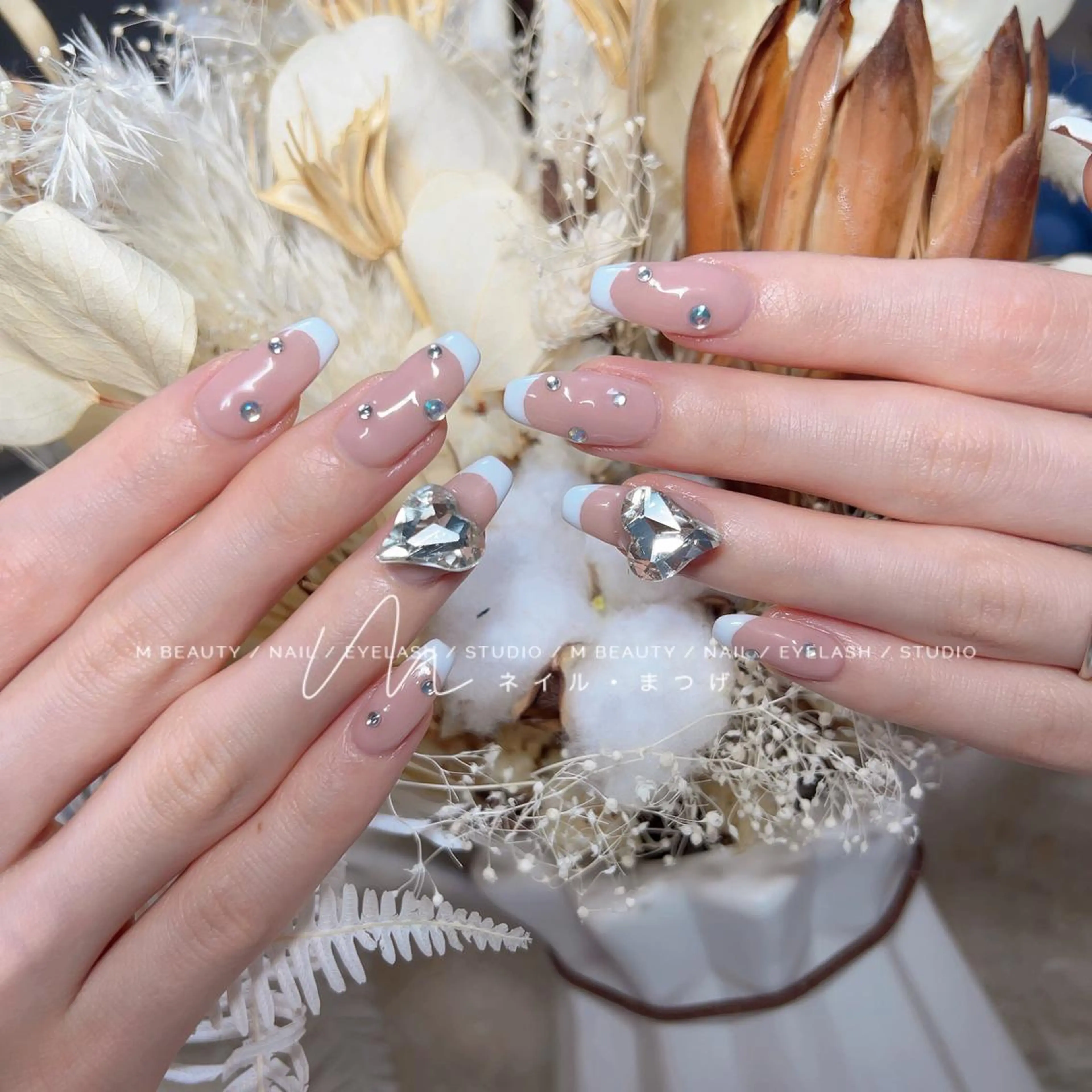 ネイル ハンドネイル M🌷nail 長さだし専門店のネイルデザイン