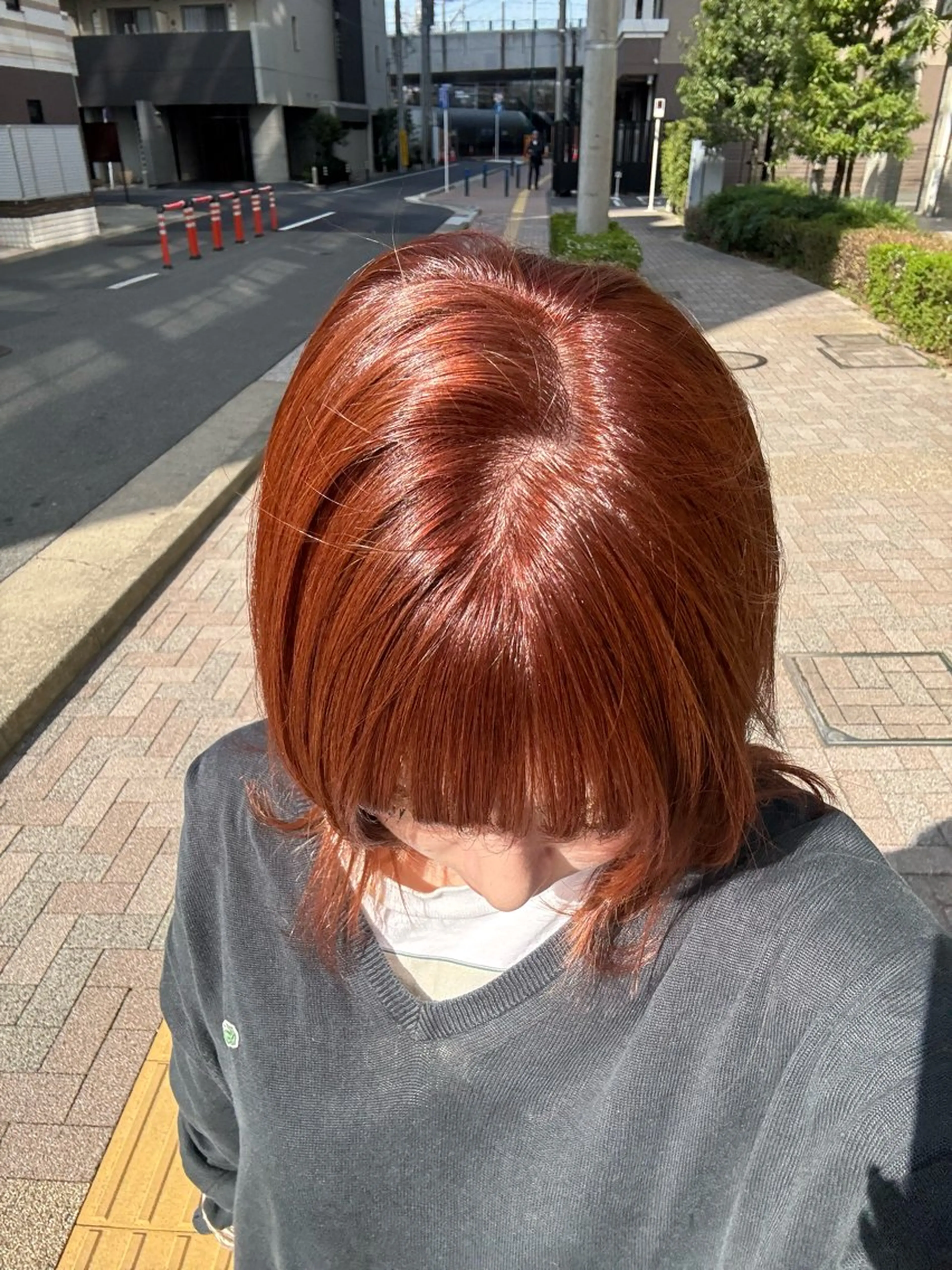 ミディアム カット ヘアカラー トリートメント ボブ/レイヤー/透明 感カラー/dai🌿のヘアスタイル