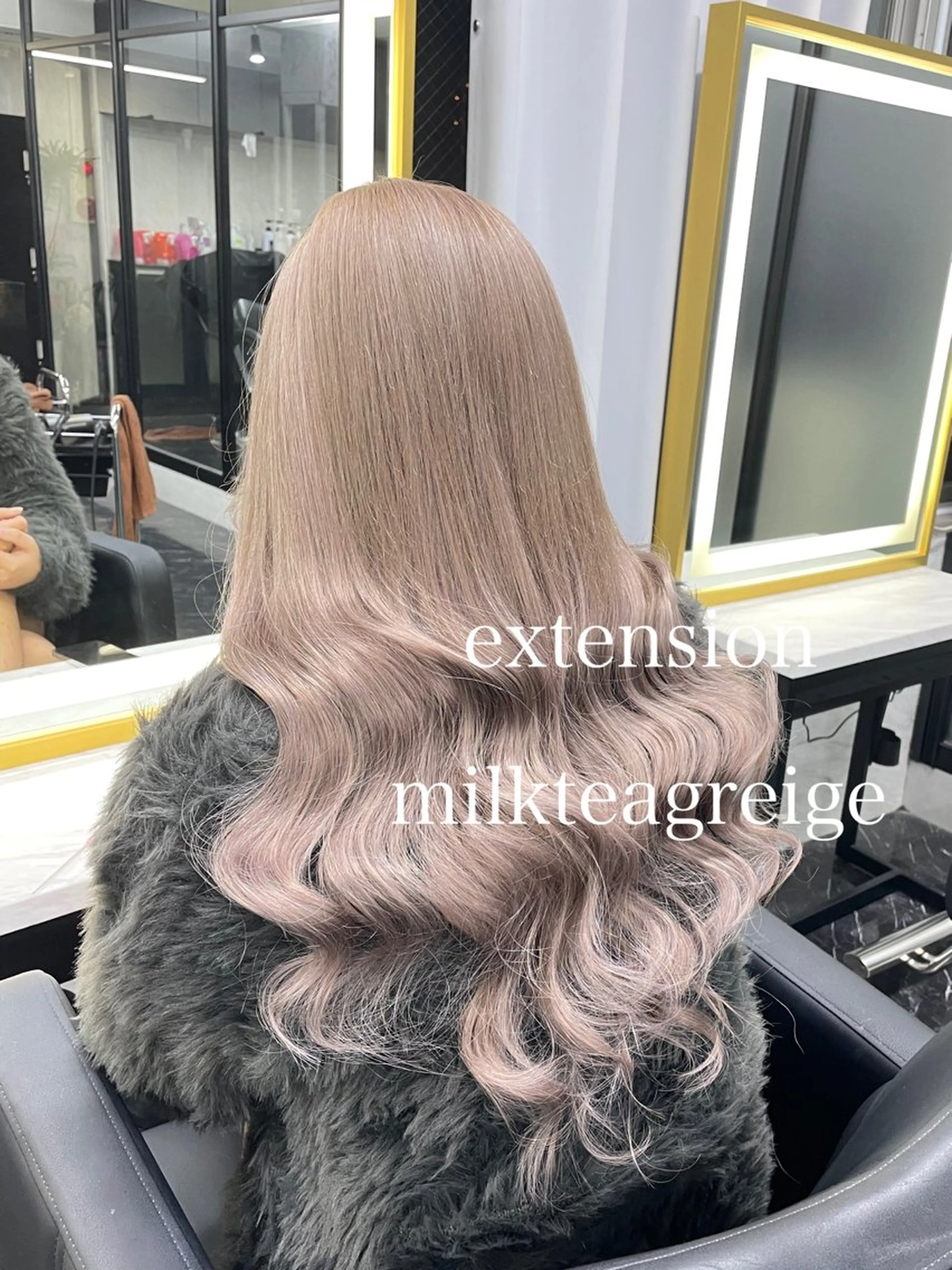 ロング カラー ブリーチ ケアブリーチ ヘアカラー エクステ エクステ🩵ブリーチ 韓国ヘア🩵KAEのヘアスタイル