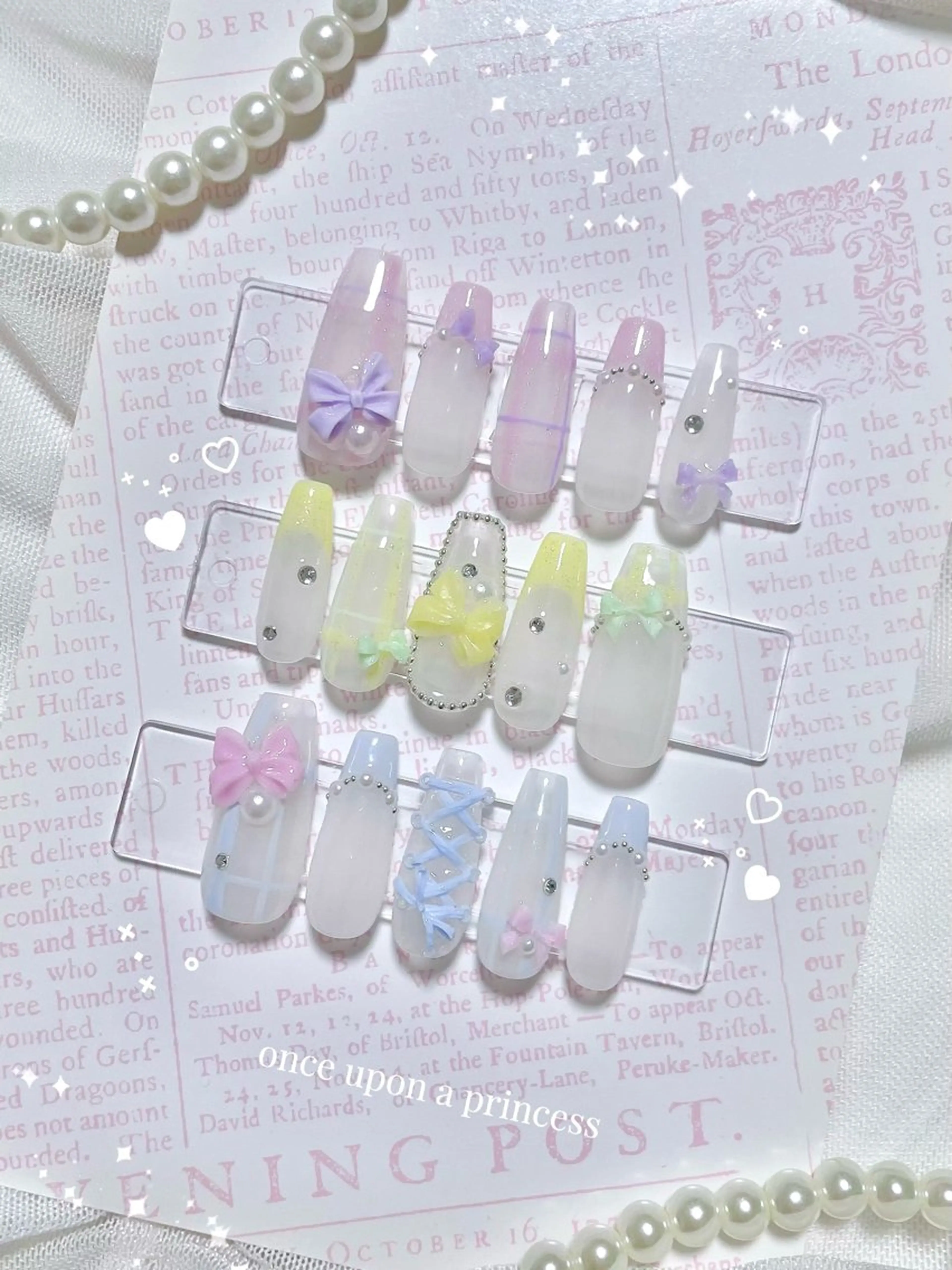 ネイル パステルネイル 春ネイル ハンドネイル Once upon a princessシェアサロンL'OM OSAKA所属・Once upon a princessのネイルデザイン