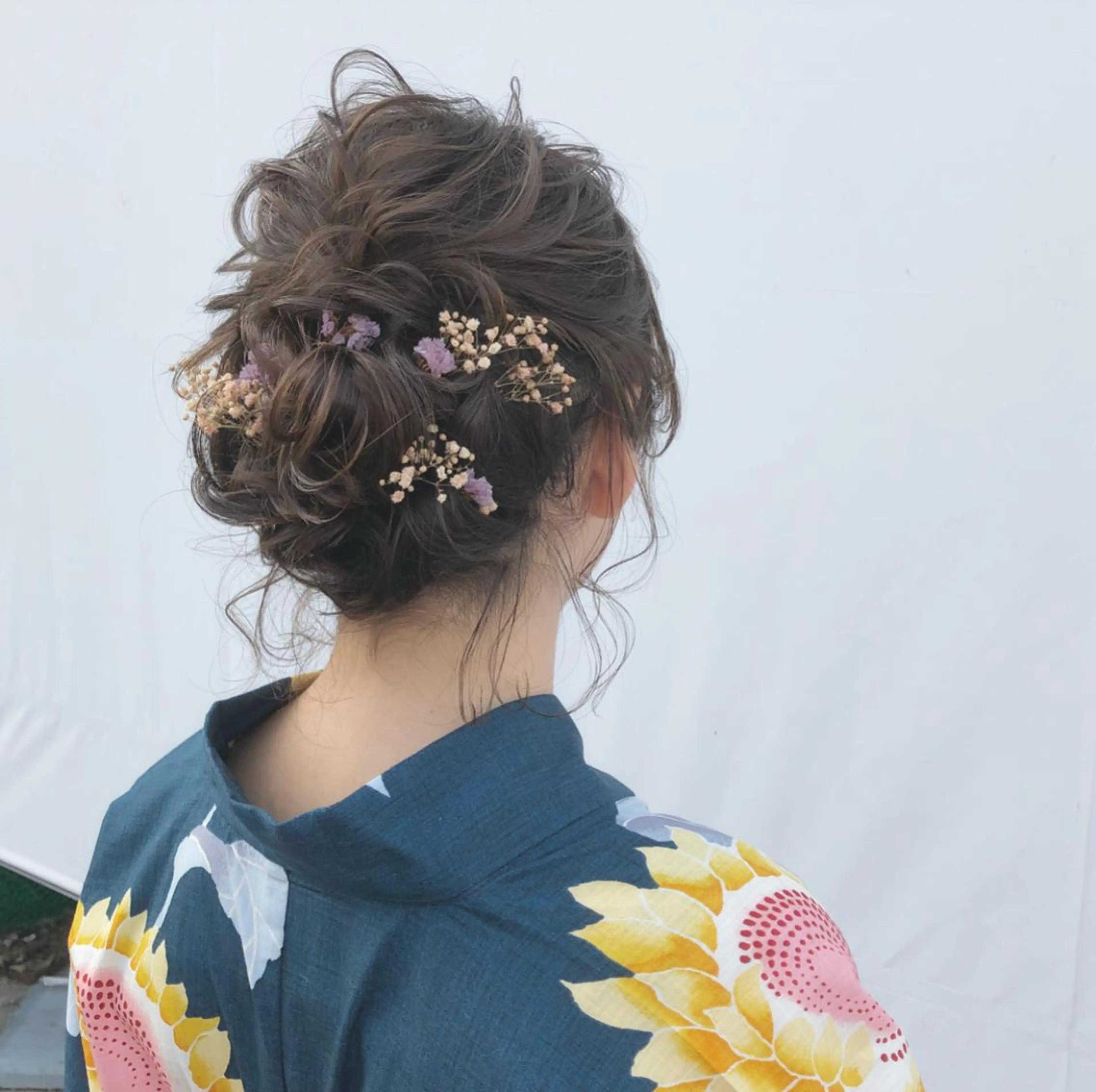 ショート ヘアアレンジ ボブ おくれ毛 浴衣 autre所属・大久保 ひでなりのヘアスタイル