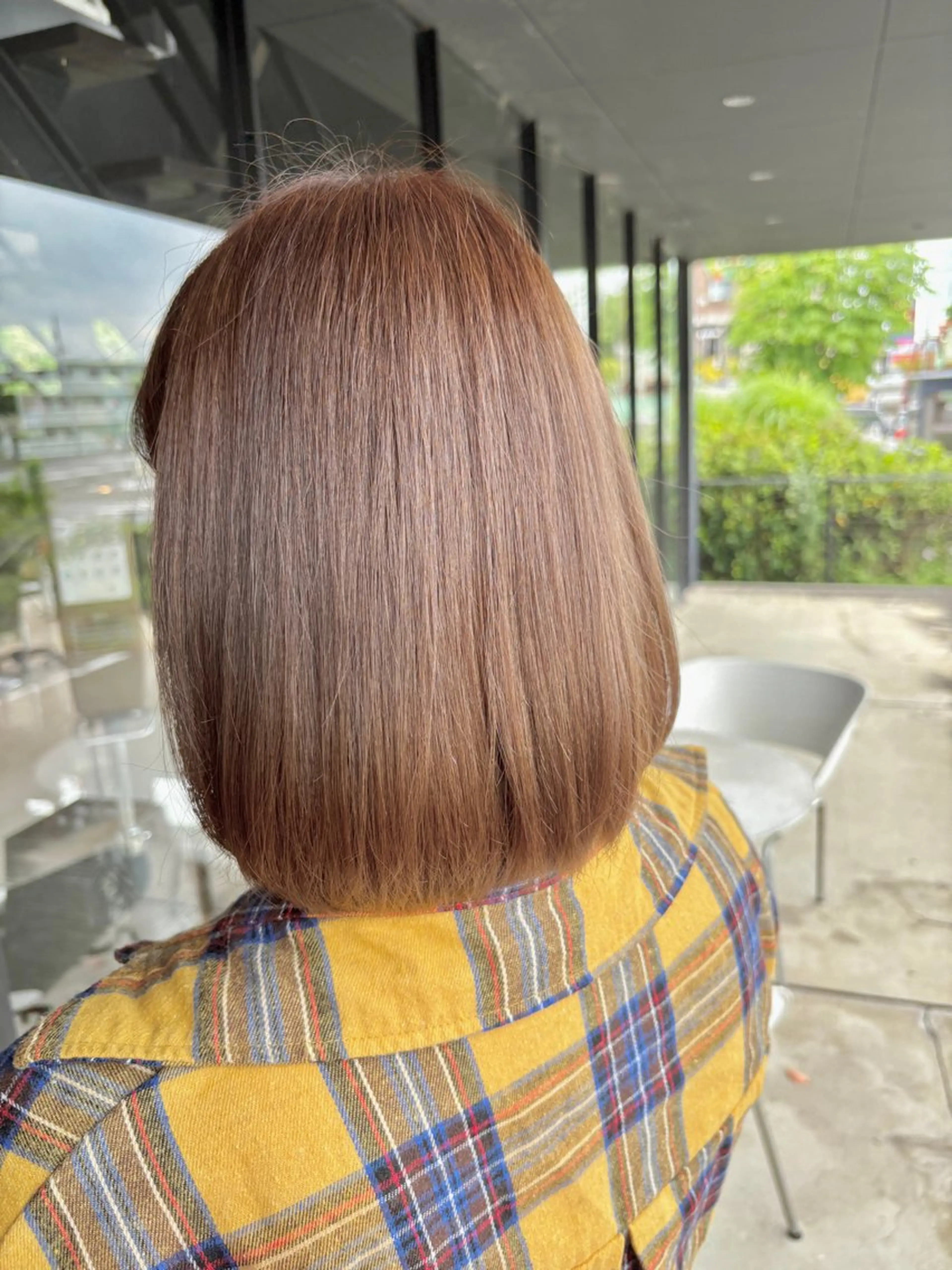 ミディアム カット ヘアカラー 三好 達也のヘアスタイル