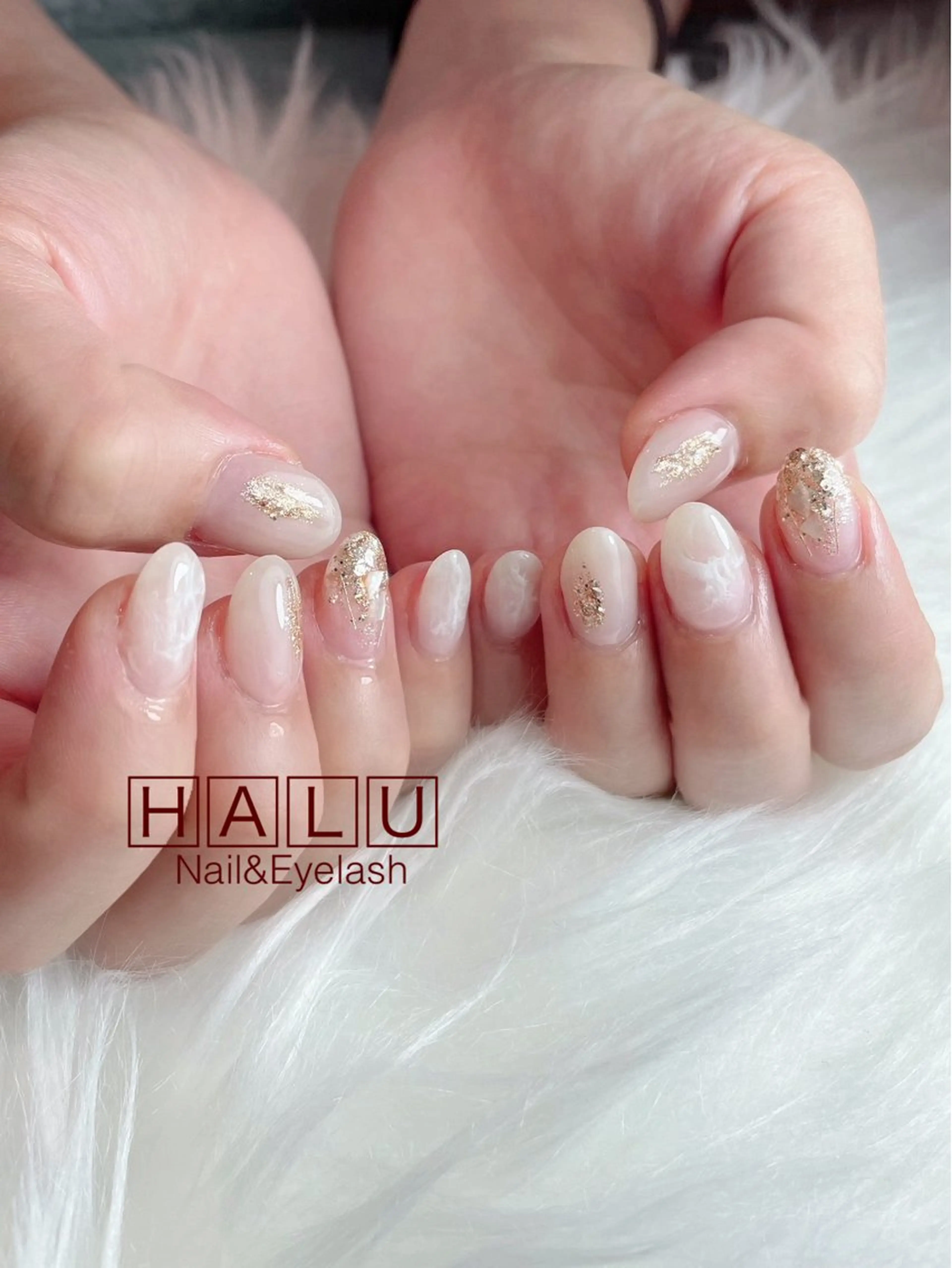ネイル ゴールド HALU ハルのネイルデザイン