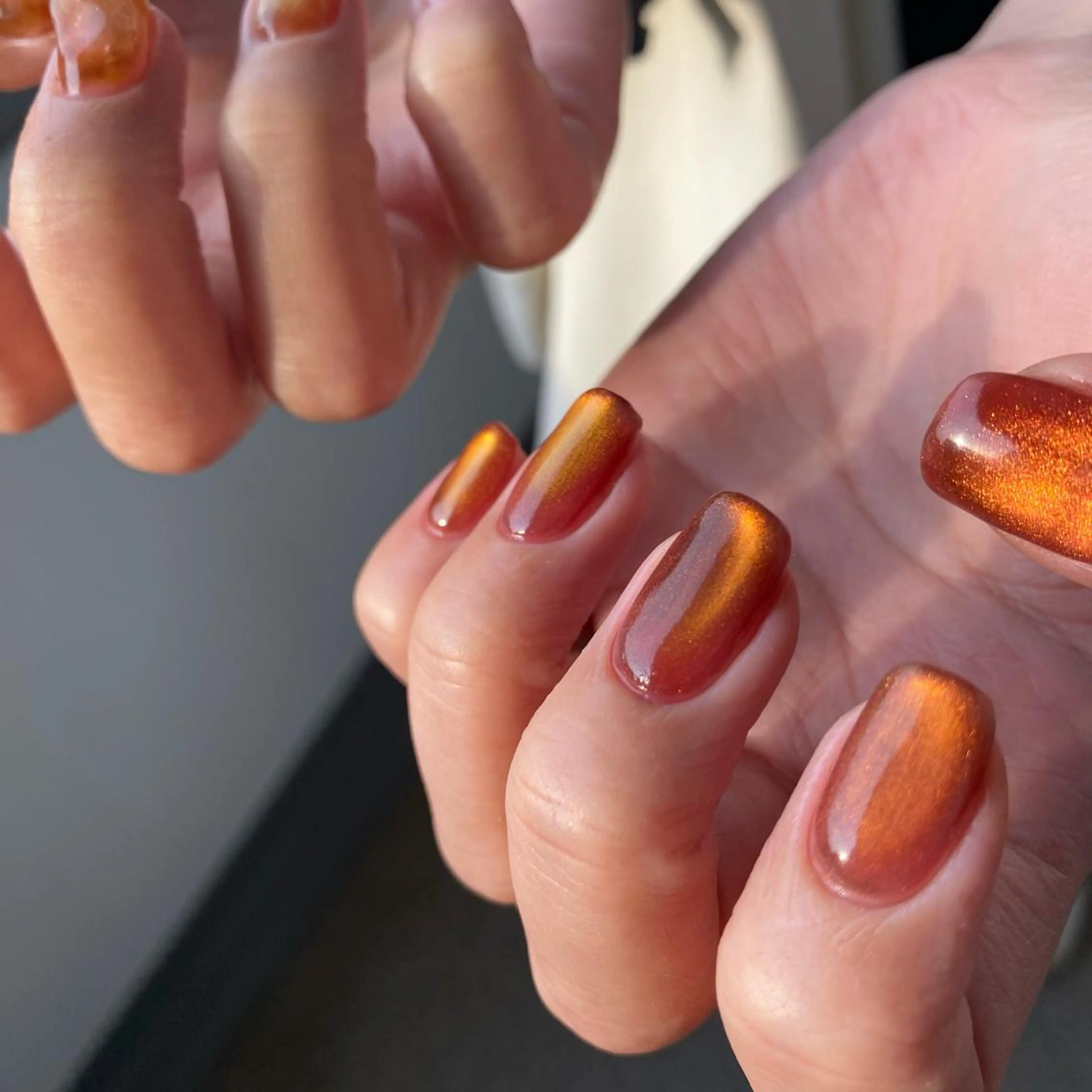 ネイル マグネットネイル ミラーネイル ニュアンスネイル MARUKO nailのネイルデザイン