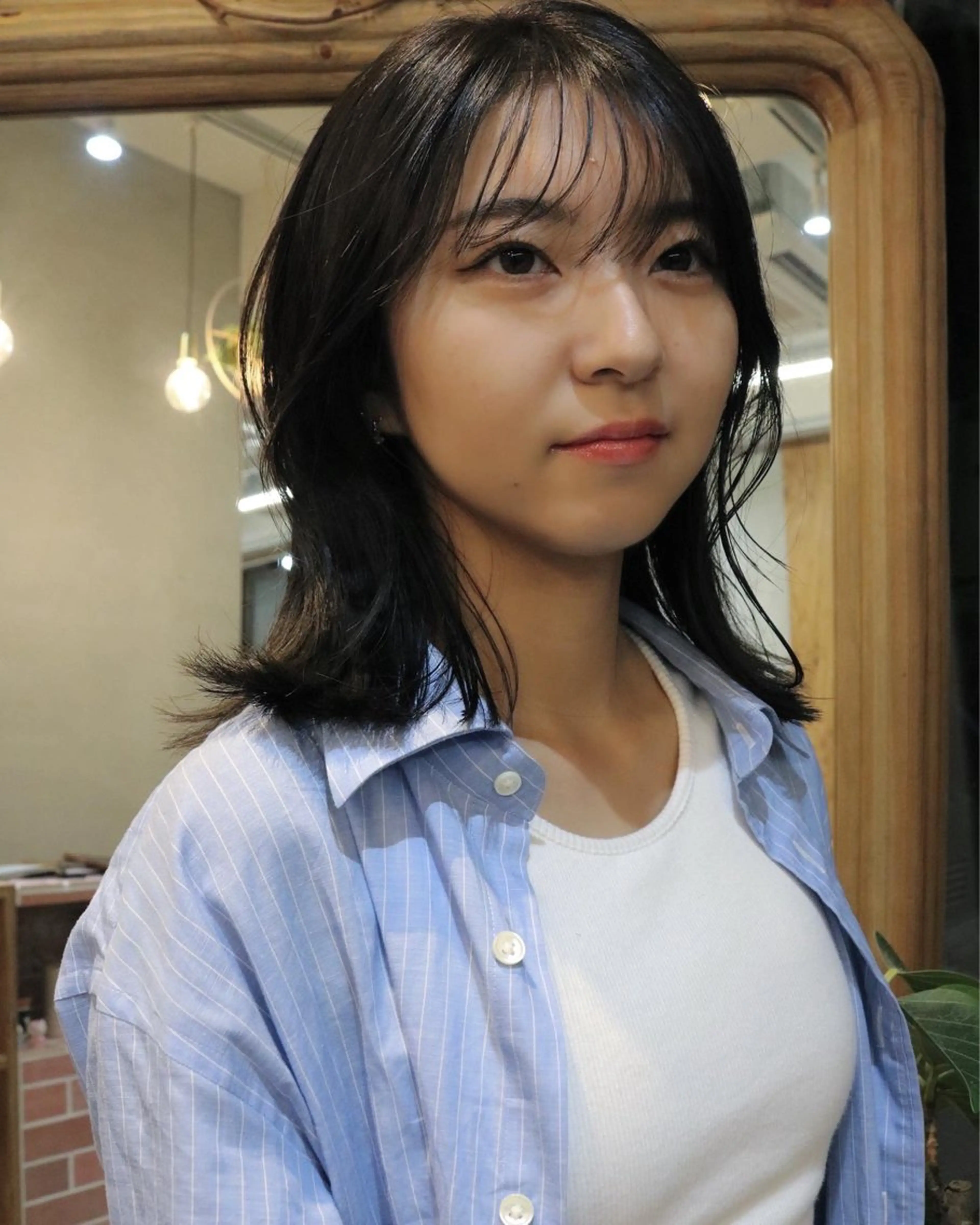 ミディアム カラー ヘアカラー トリートメント 松村 澪里のヘアスタイル