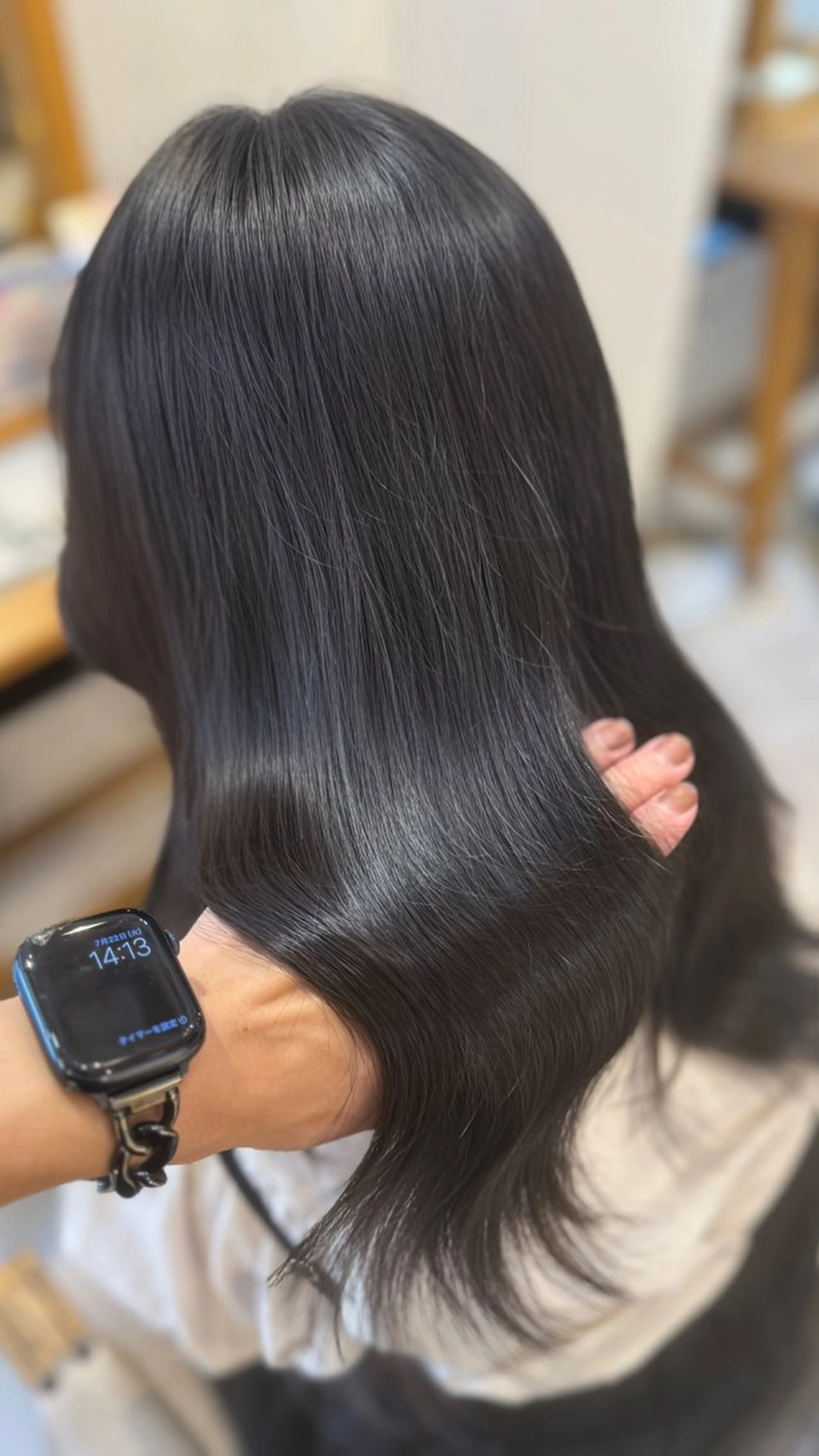 ミディアム カラー ヘアカラー トリートメント せいと/ウルフ/ ハイトーン/艶髪のヘアスタイル