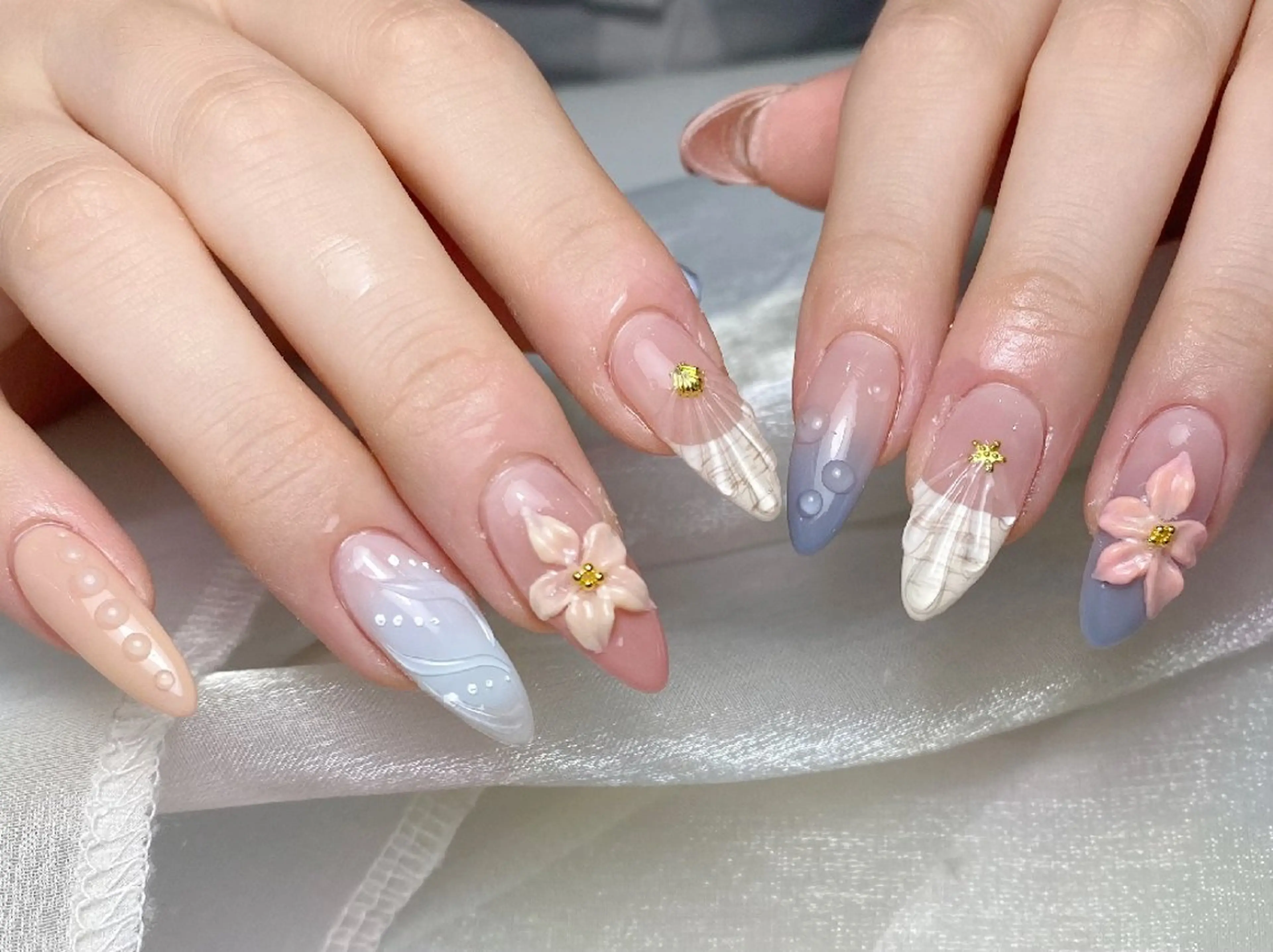 ネイル ジェルネイル パラジェル ネイルチップ ワンホンネイル ハンドネイル UM Nail Salonのネイルデザイン