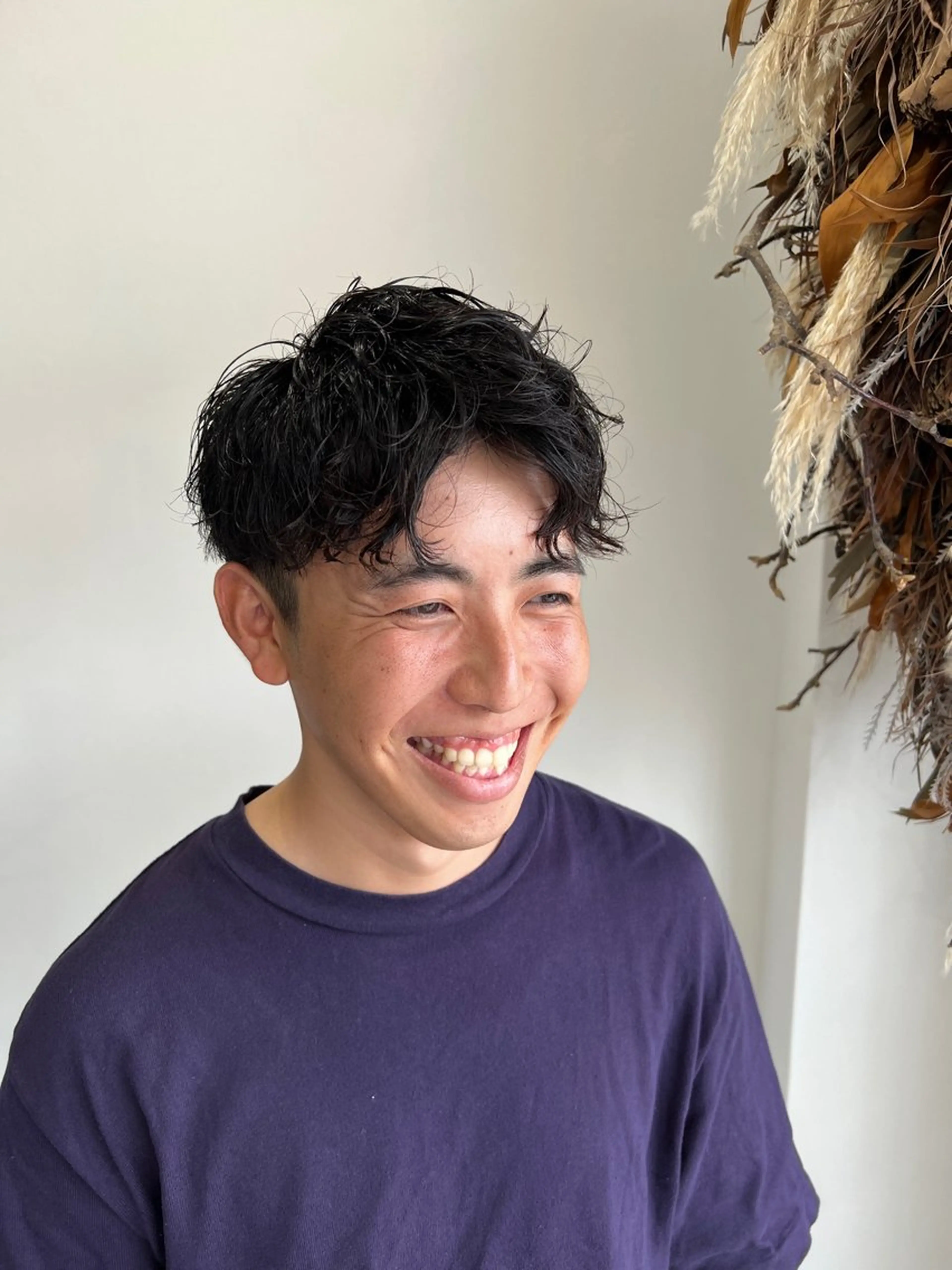 パーマ メンズ 川原 元気のヘアスタイル