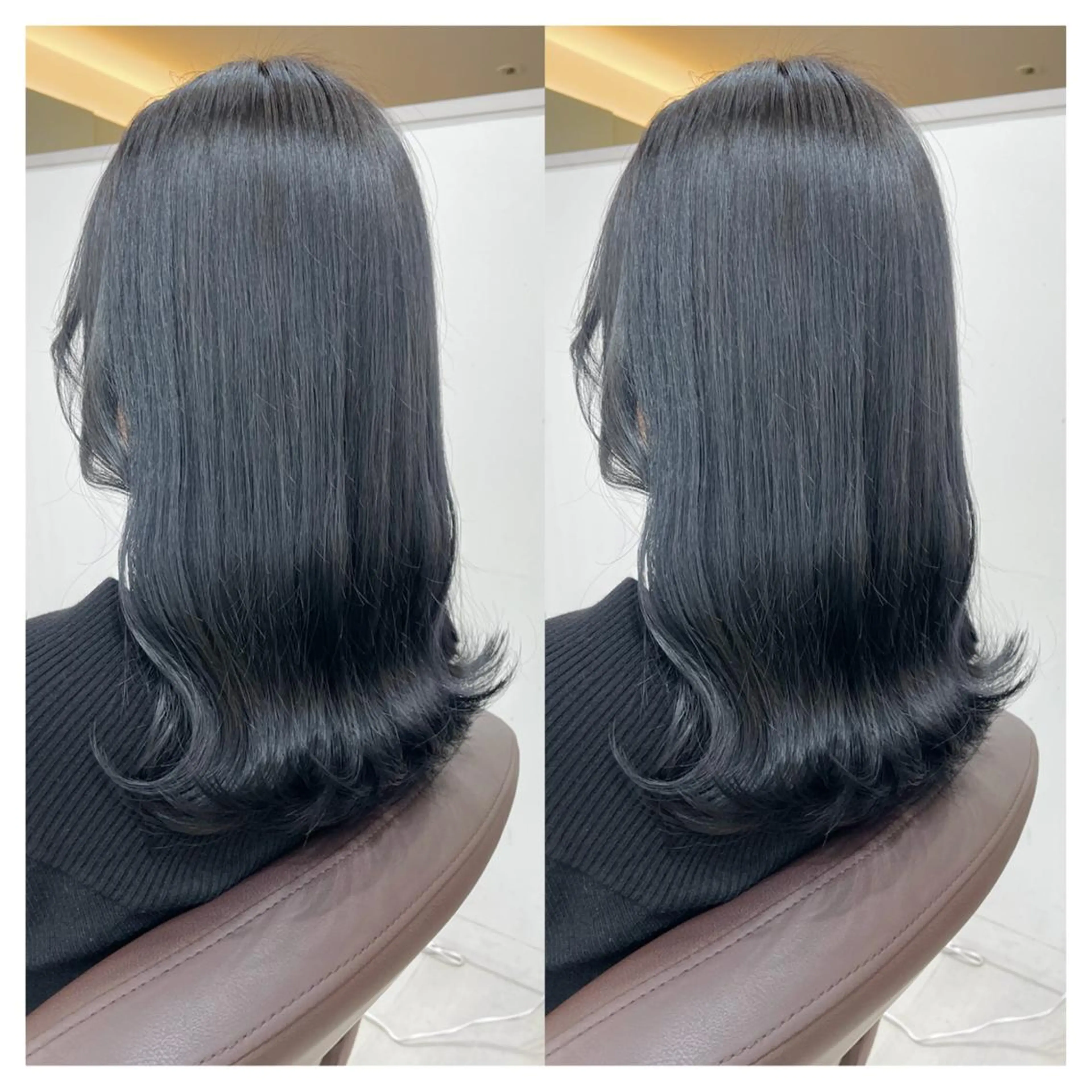 ミディアム カラー カット ヘアカラー トリートメント 村山 茉衣のヘアスタイル