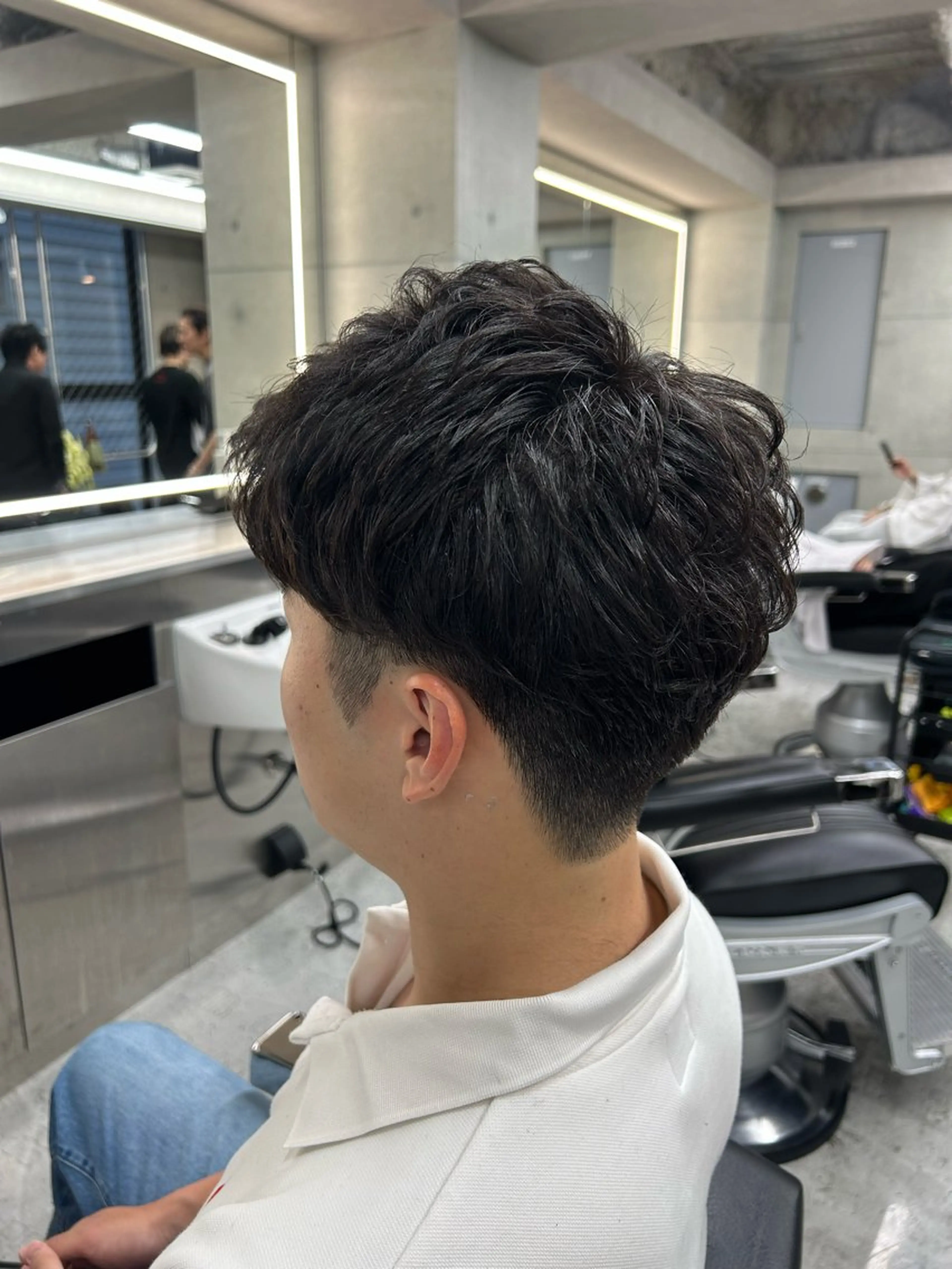 カット➕形状記憶パーマ　（ショート向け）お顔剃り込の写真