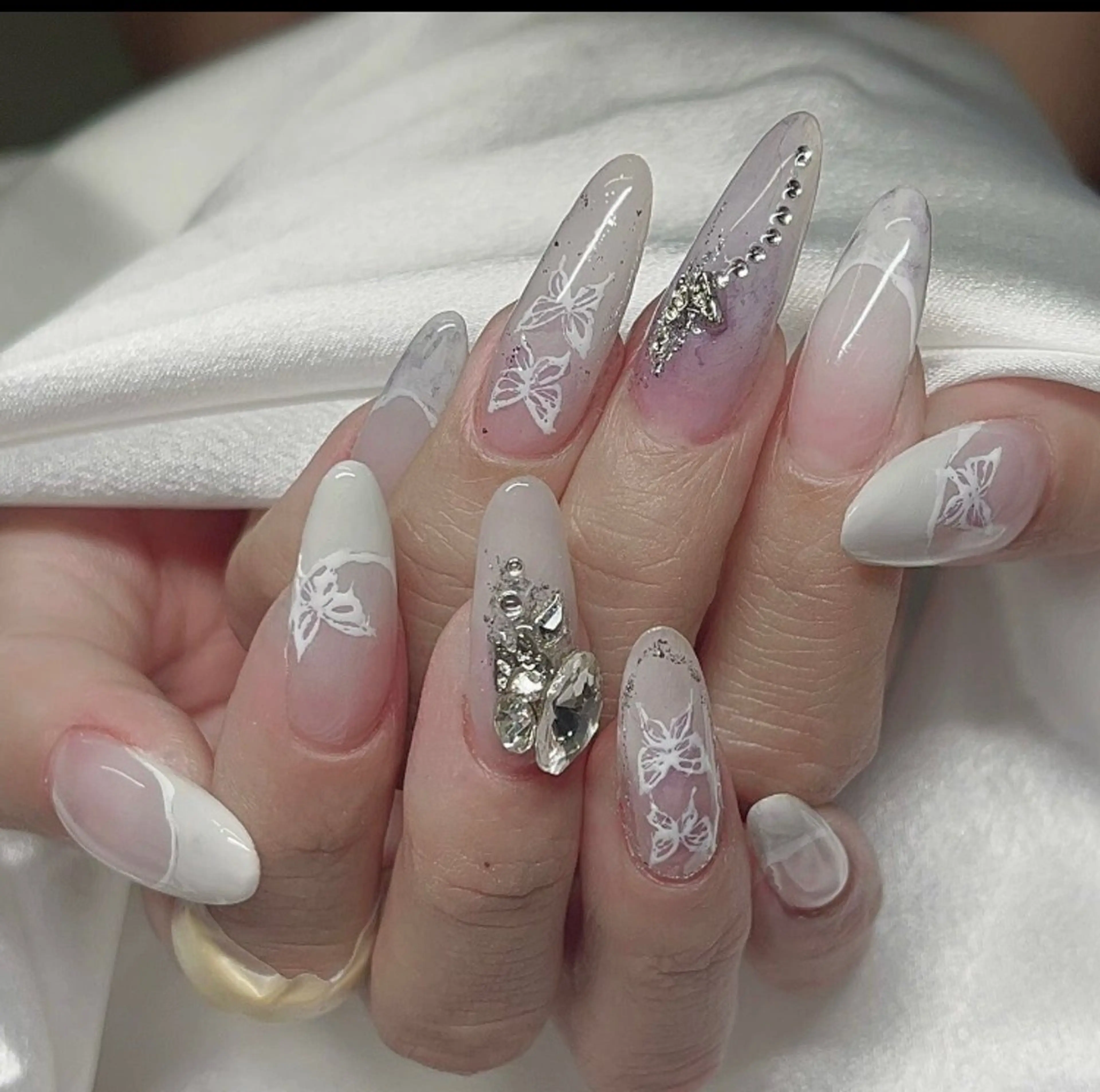 💕チップ10本長さ出し🎊持ち込みデザイン込み時間内🎊 パーツ、ストーンつけ放題の写真