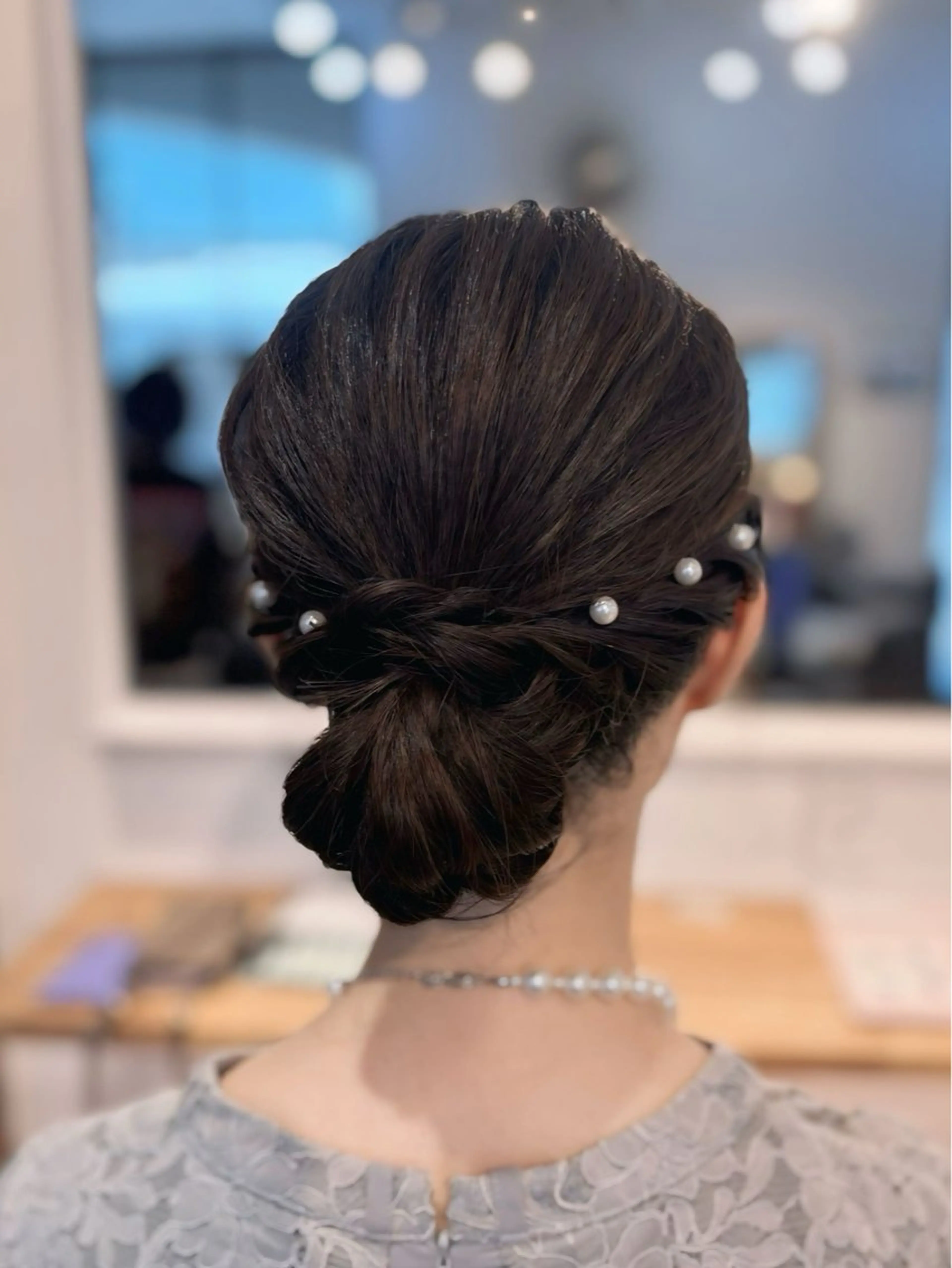 ヘアアレンジ ヘアセット みらい🖤ブリーチ 縮毛矯正モデル募集のヘアスタイル