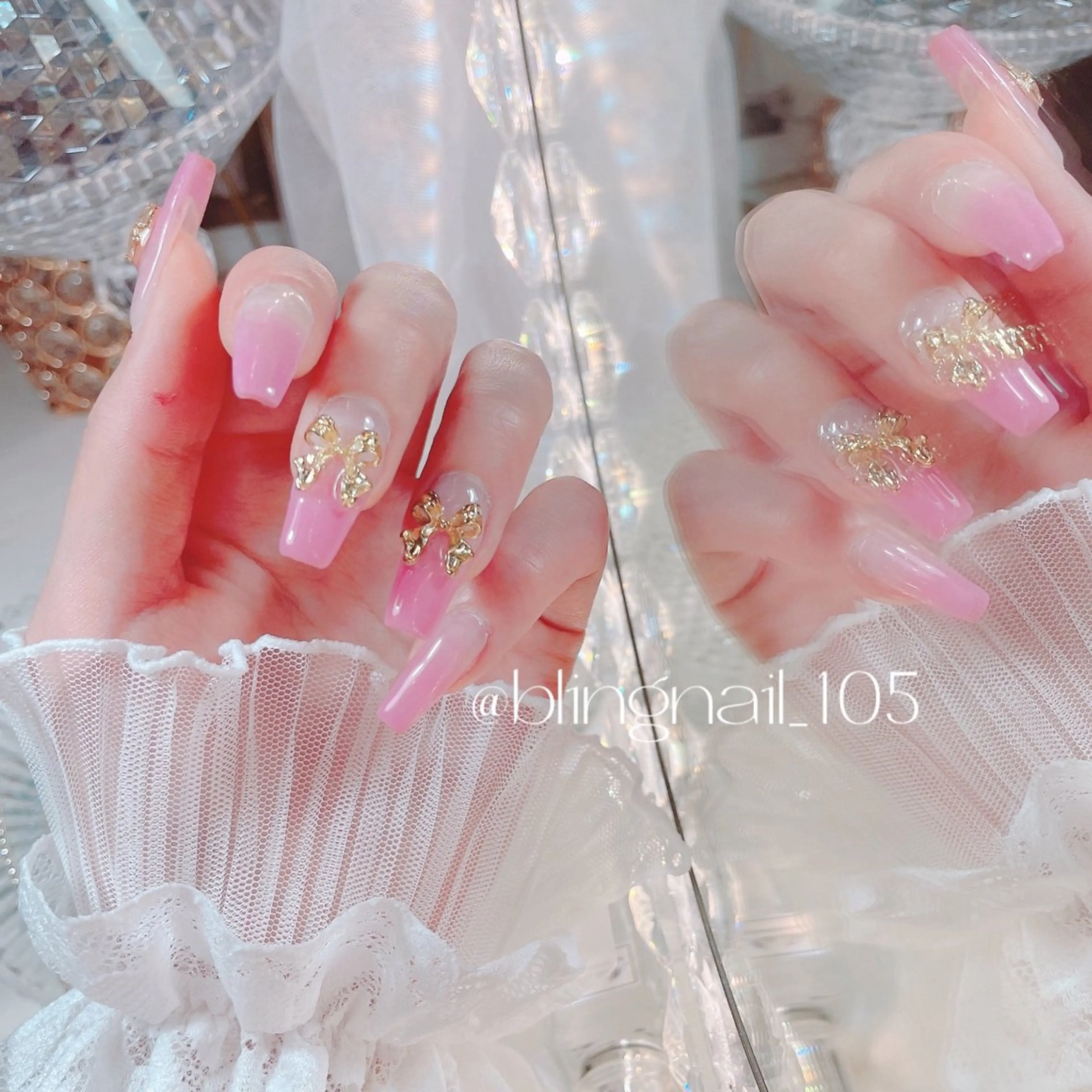 ネイル 23時まで❤︎韓国、 ワンホンネイルのネイルデザイン