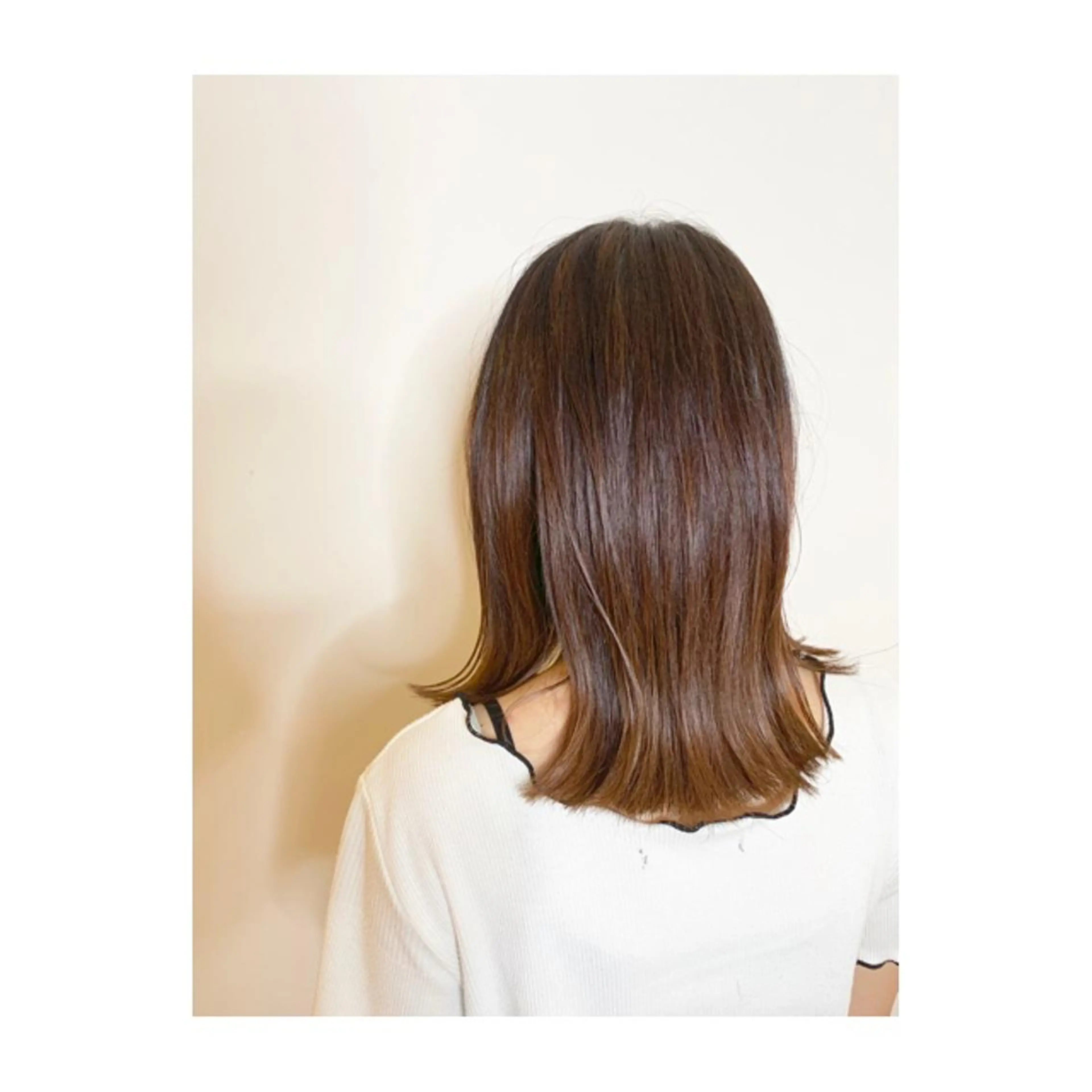 セミロング カラー ブリーチ 松戸　kiju オーナースタイリストのヘアスタイル