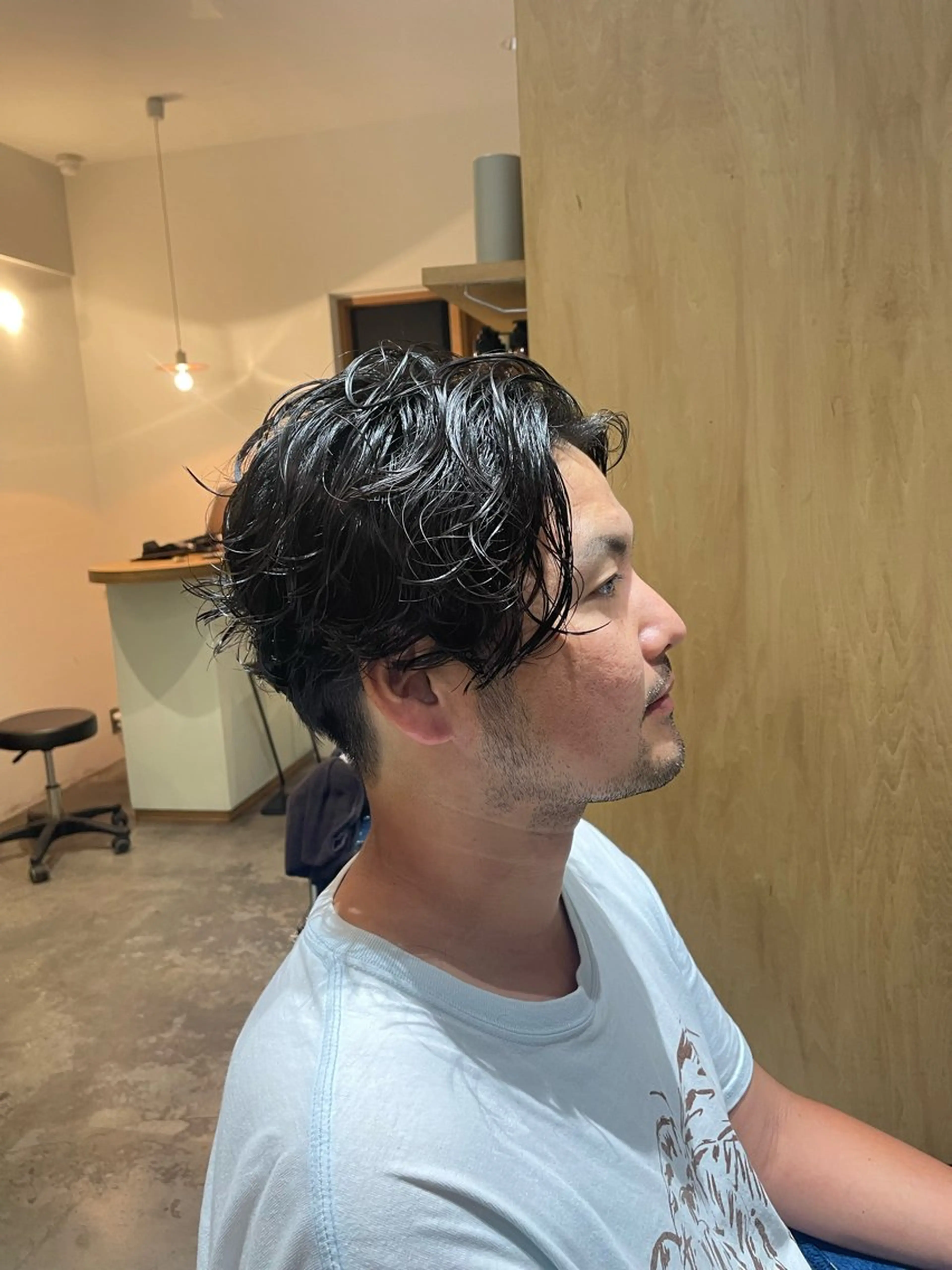 パーマ メンズ 大人ショート/鎌倉/ カット/edA.菫のヘアスタイル