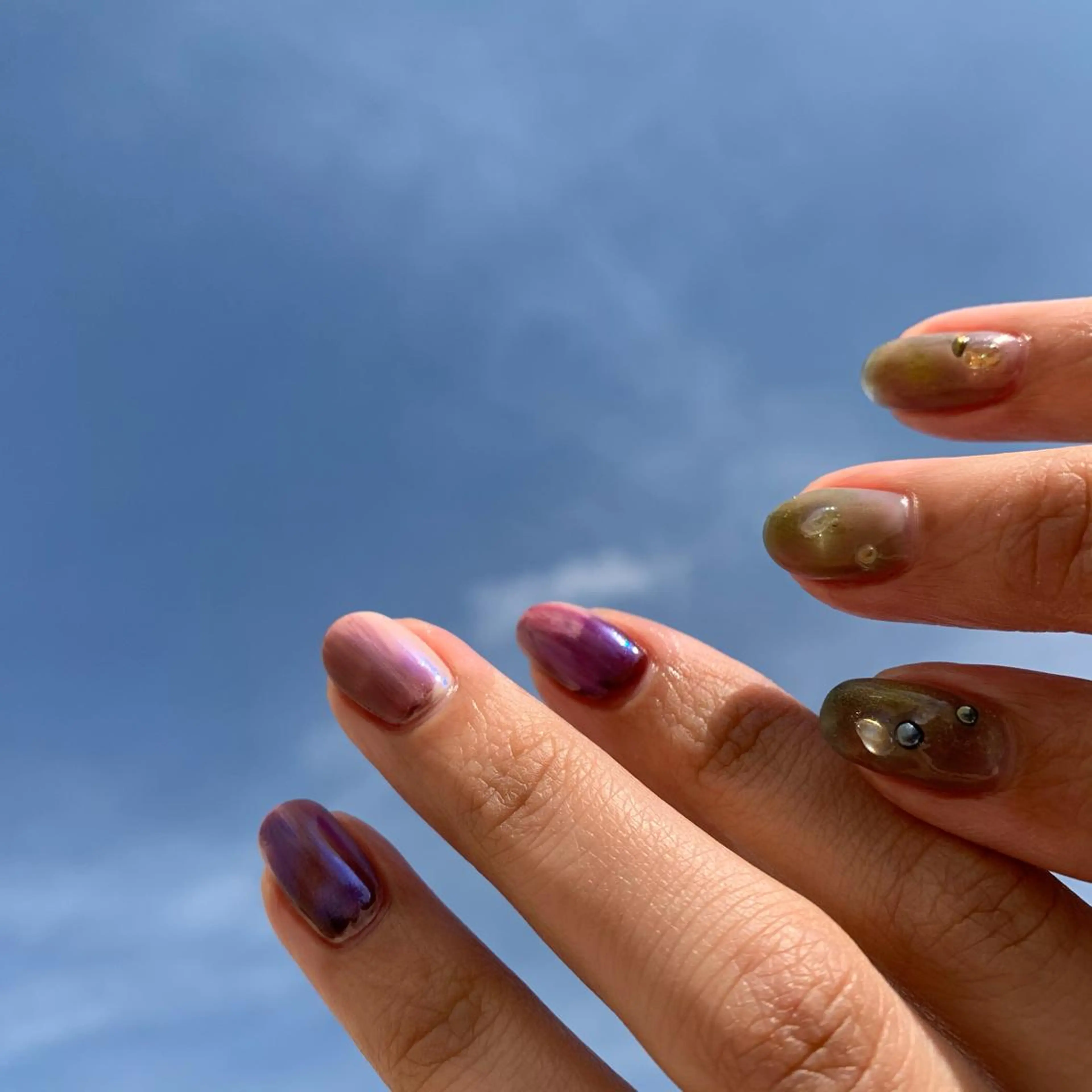 ネイル ニュアンスネイル ハンドネイル 佐藤 穂乃香のネイルデザイン