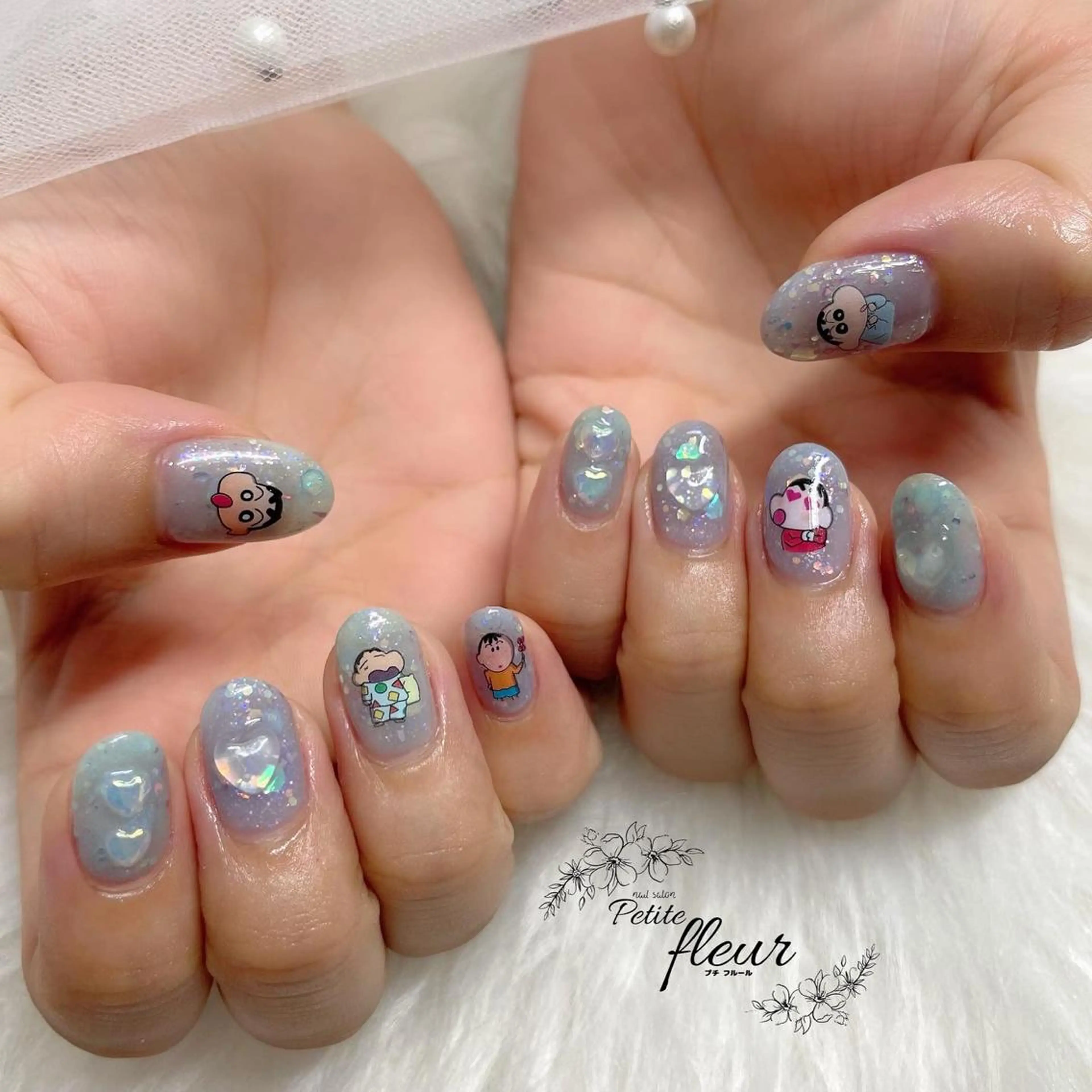 ネイル ハンドネイル ❁⃘*。Petite fleur❁⃘*りさのネイルデザイン