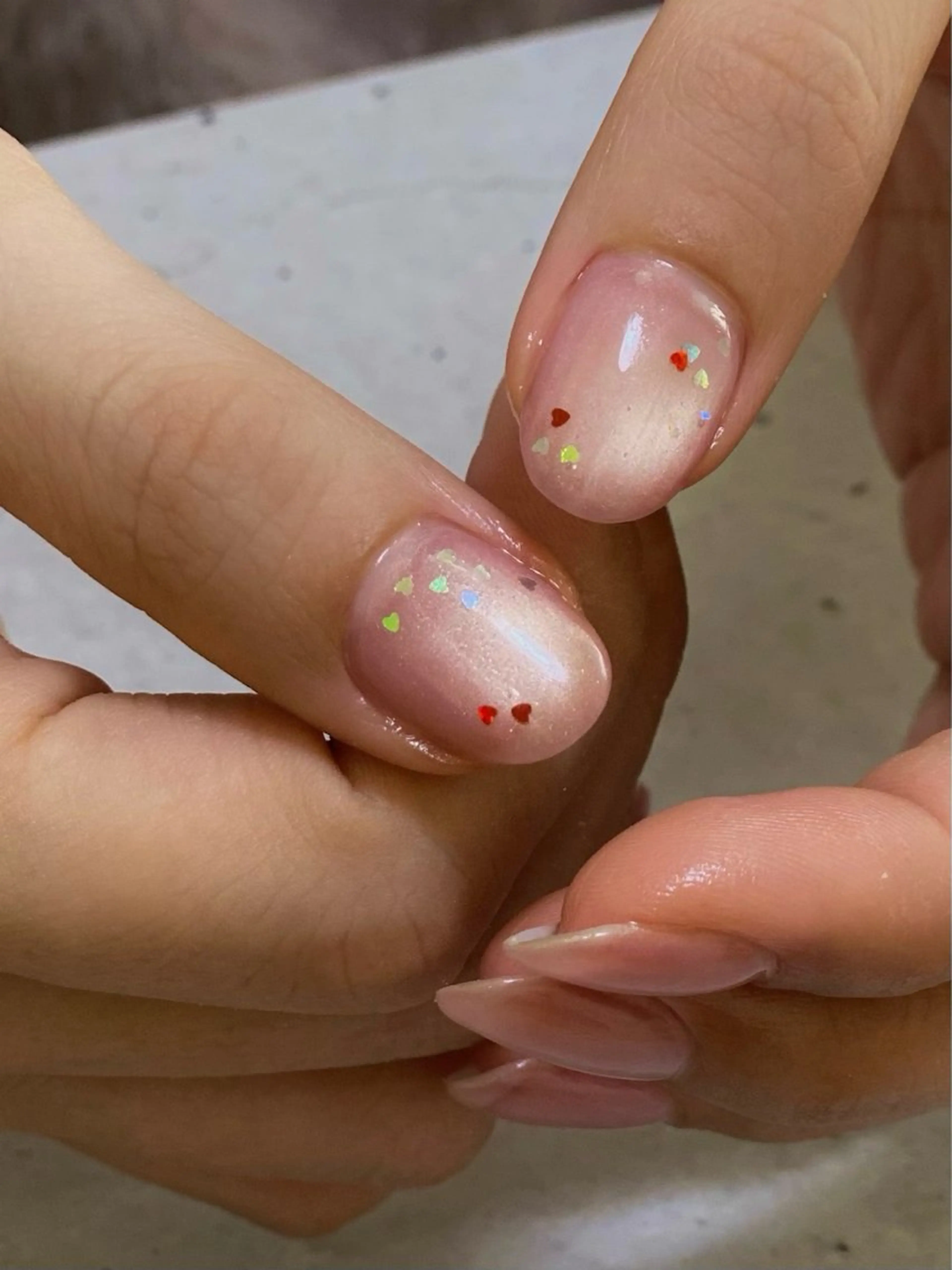 ネイル ハート マグネットネイル バレンタイン ネイルモデル募集 RooM_yukiのネイルデザイン